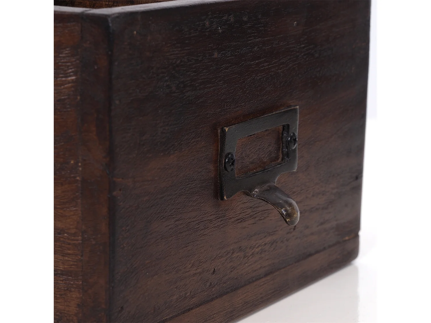 STIFTEHALTER-BOX Vintage 19 Mahagoni 02 hellbraun