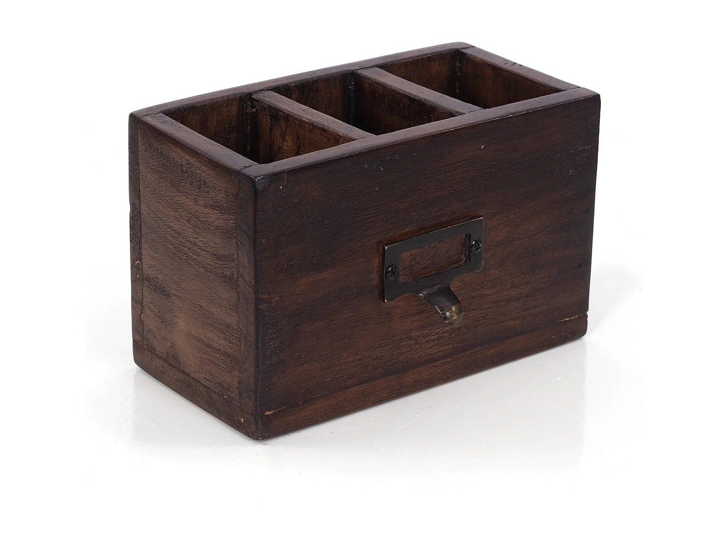 STIFTEHALTER-BOX Vintage 19 Mahagoni 02 hellbraun