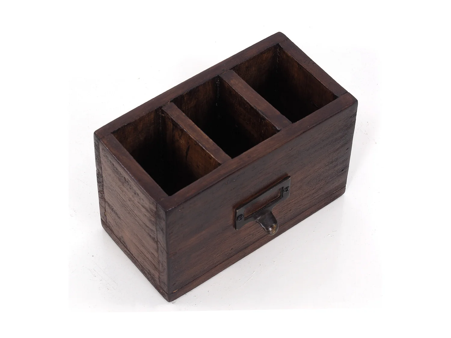 STIFTEHALTER-BOX Vintage 19 Mahagoni 02 hellbraun