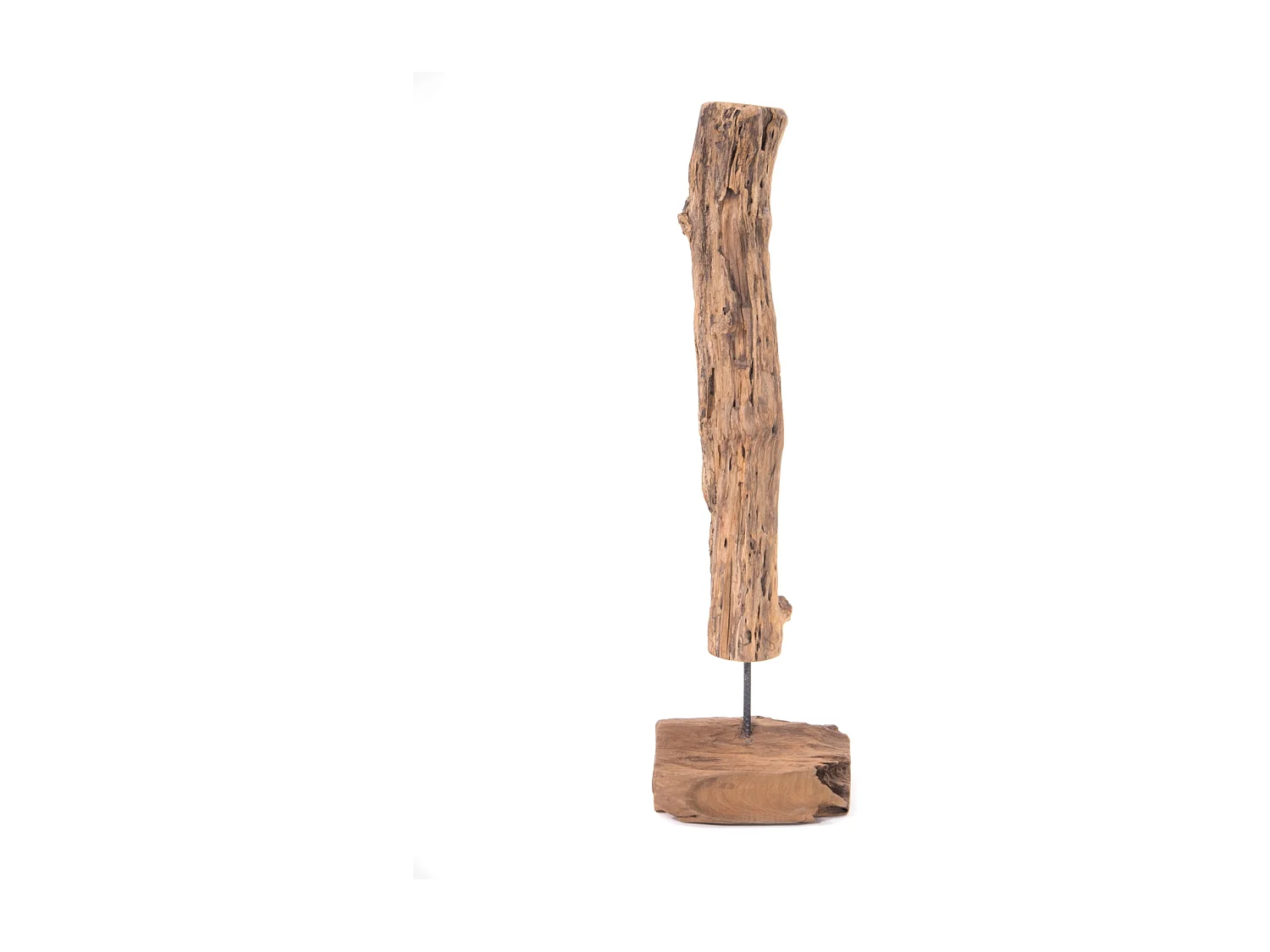 SCULPTURE Racines 100 Racine de teck bois flotté unique, sur socle couleurs naturelles