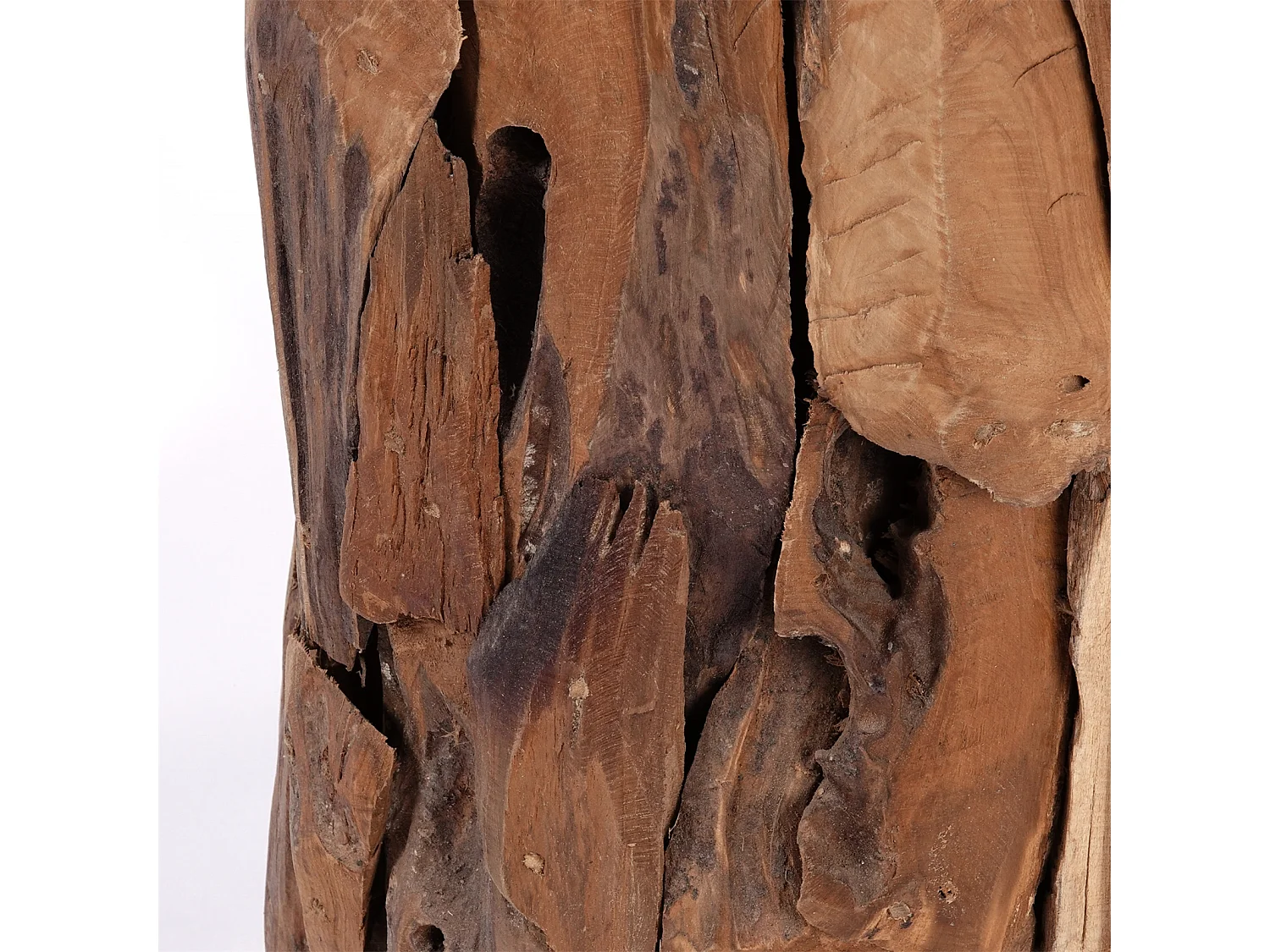 DEKO-SÄULE Malea 80 Treibholz, für Pflanzen, Kerzen naturfarben