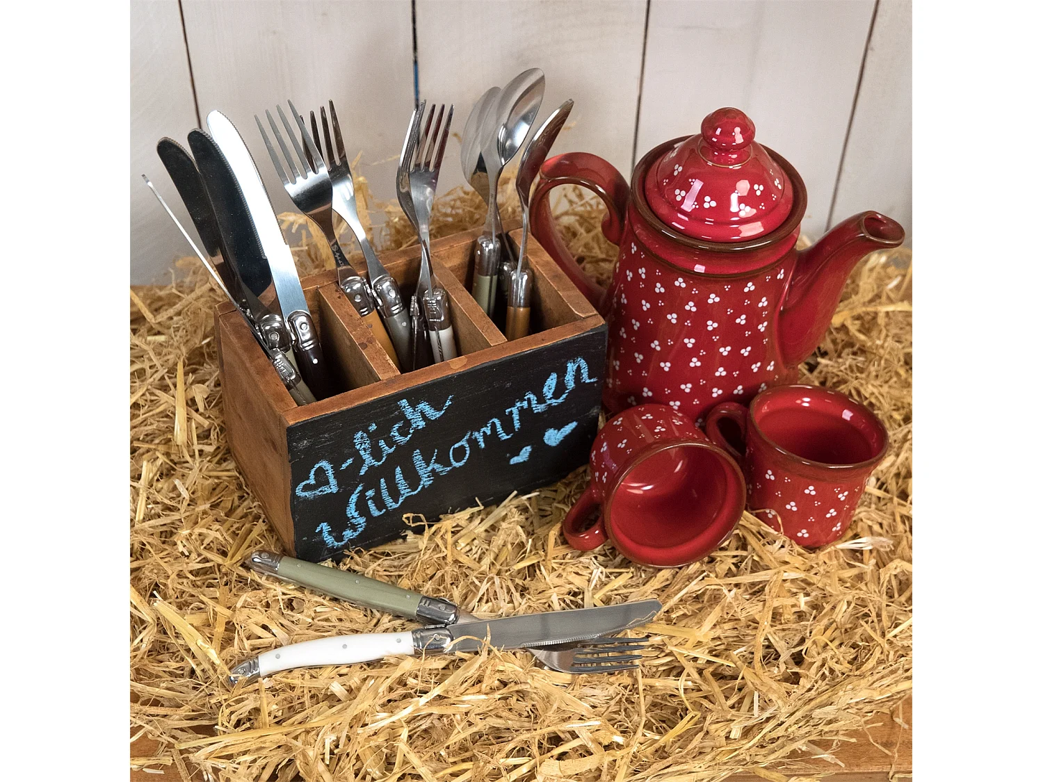 TIROIR À COUVERTS Remarque Bois de mahogany, inscriptible couleurs naturelles-noir