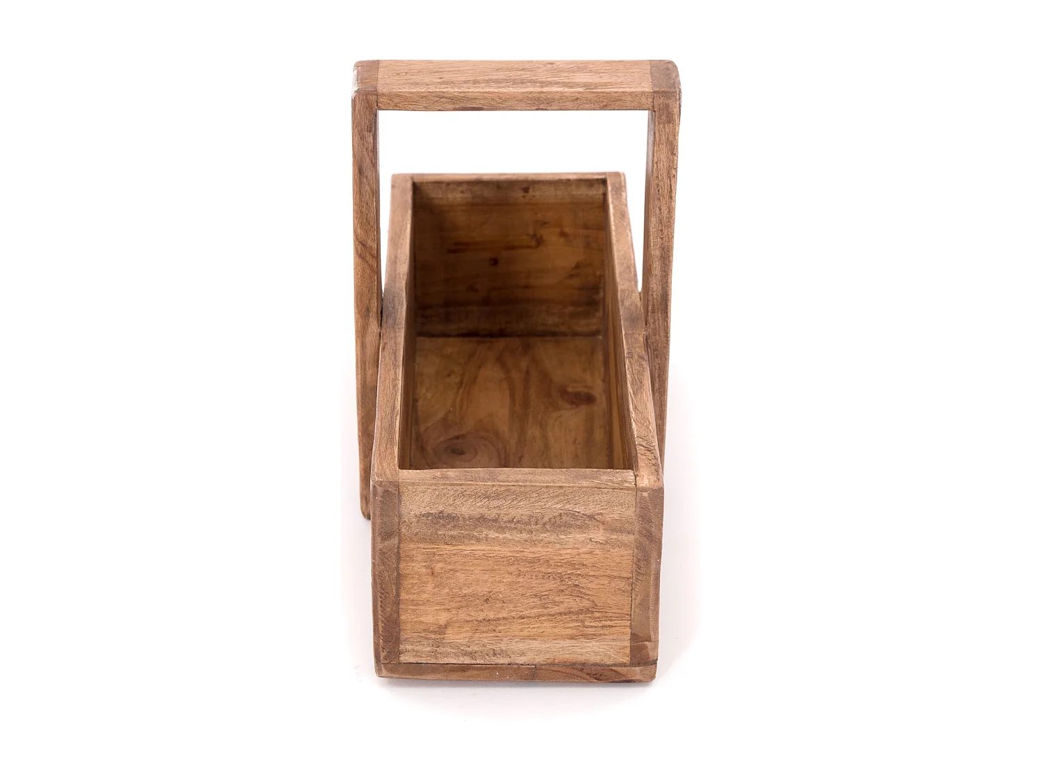 PANIER DE RANGEMENT Porto Bois de mahogany, avec poignée couleurs naturelles