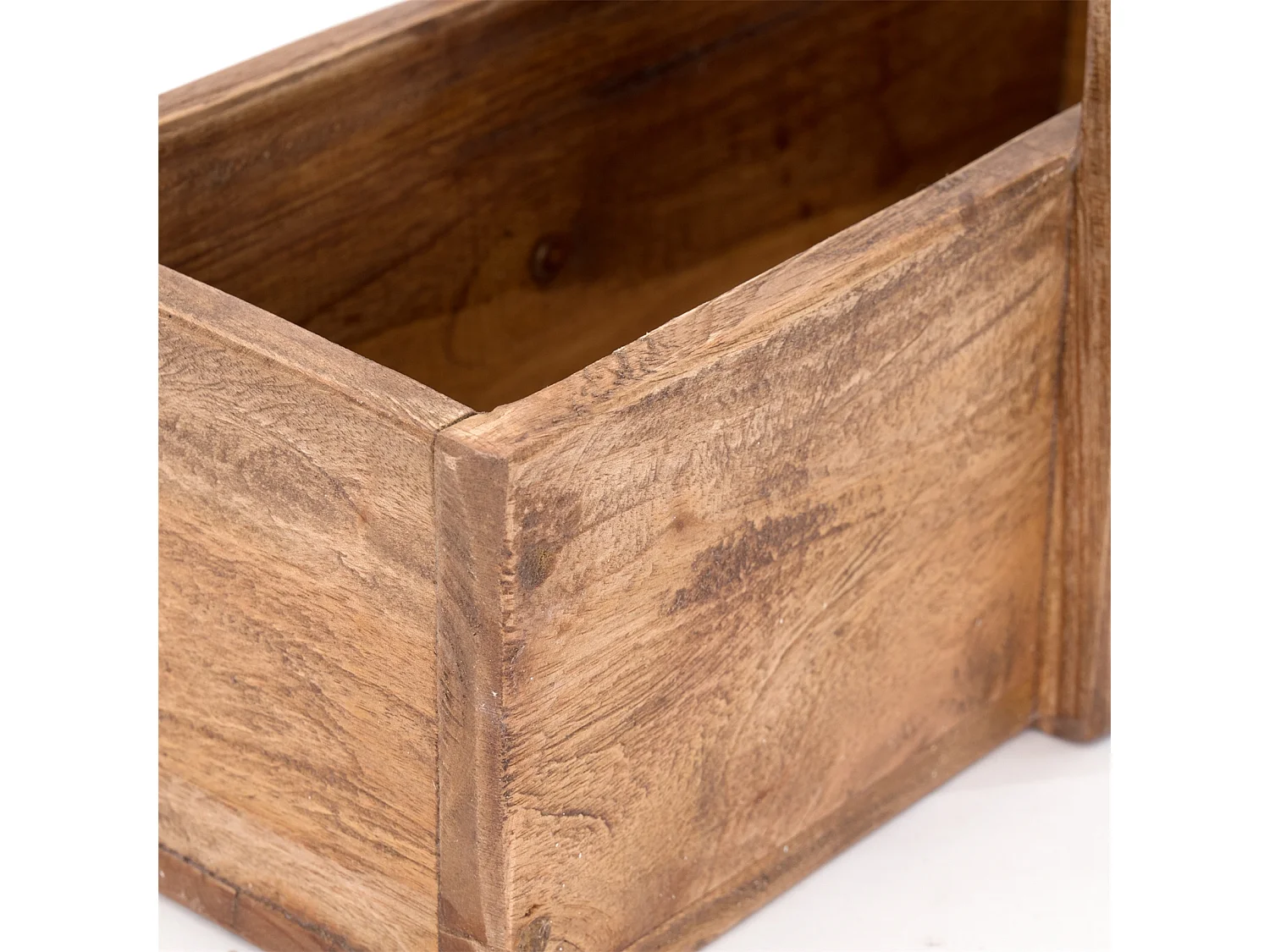 PANIER DE RANGEMENT Porto Bois de mahogany, avec poignée couleurs naturelles