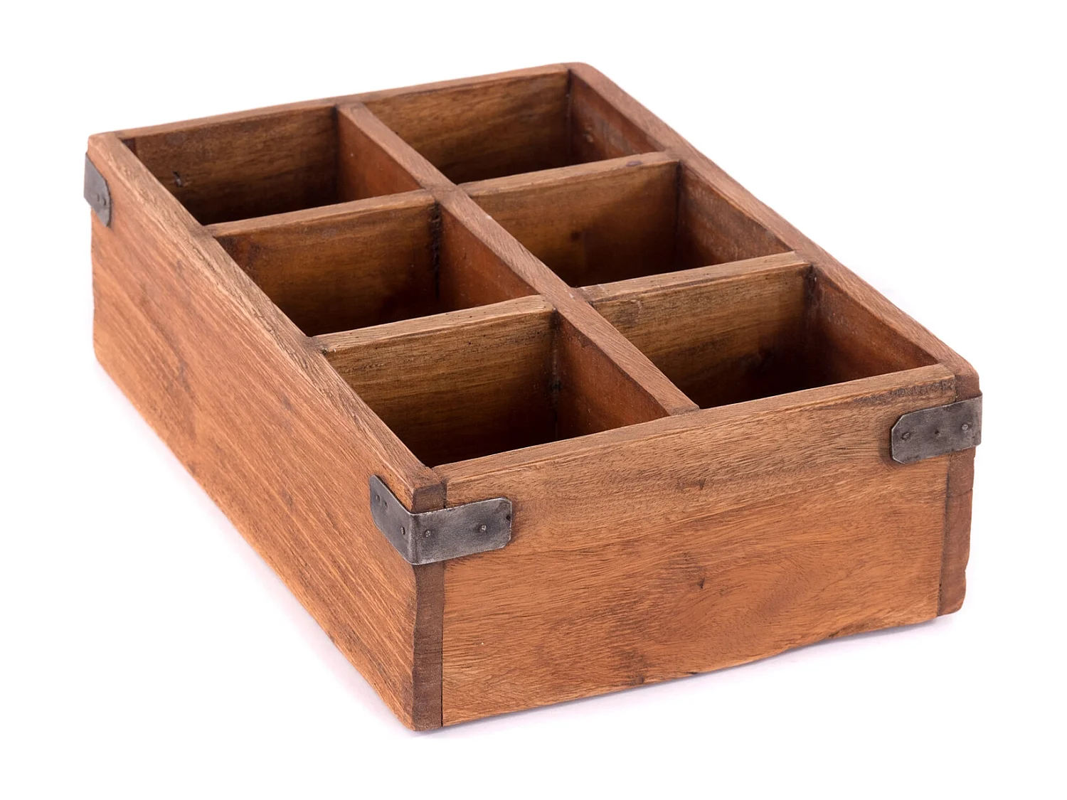 ORGANIZER Ordina Mahagoni Massivholz, 6 Fächer naturfarben