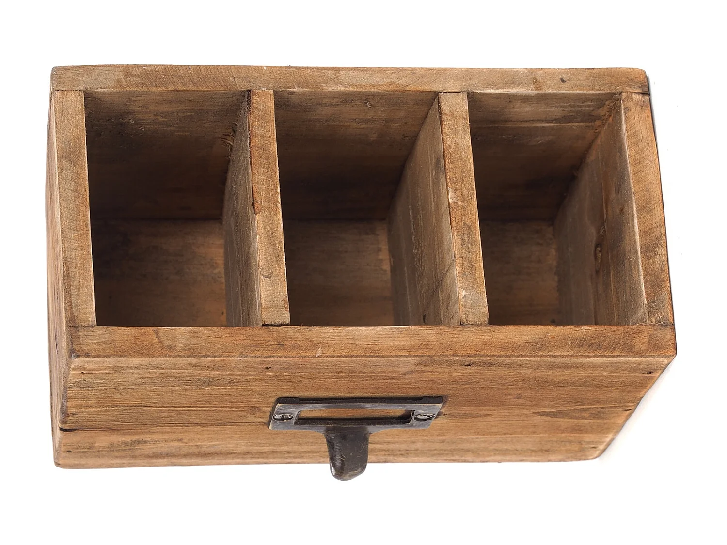 ORGANIZER BOX 18  19x12x10 cm Mahagoni Massivholz naturfarben
