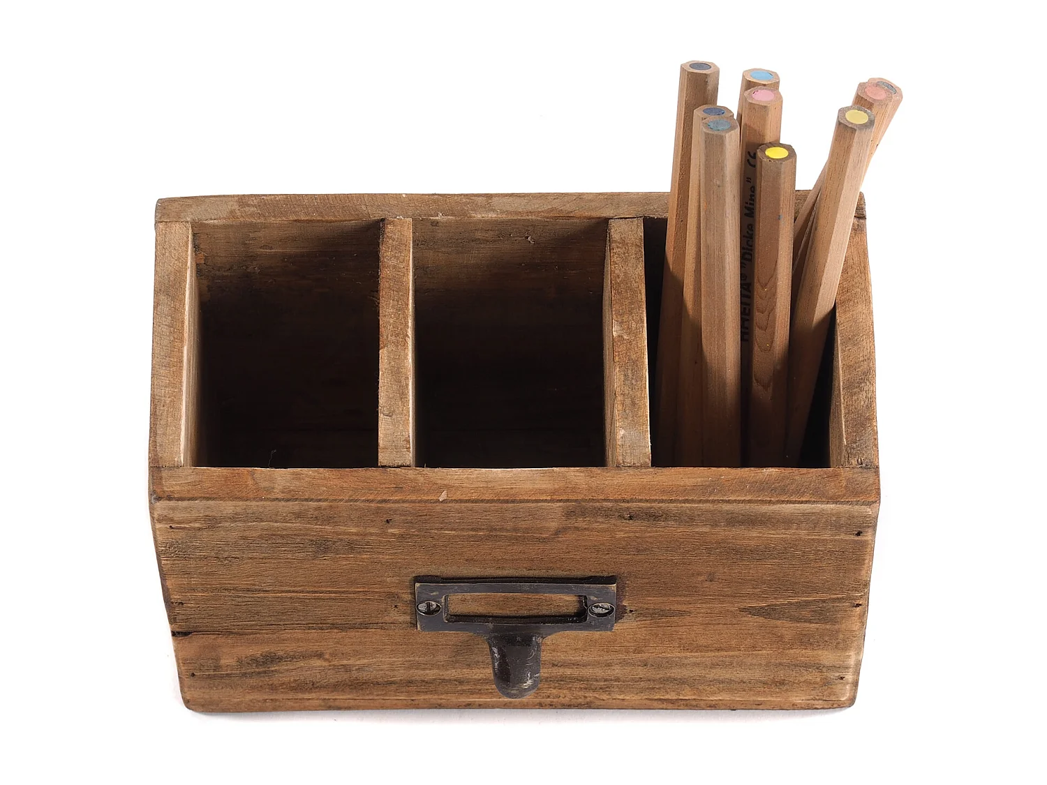 ORGANISATEUR BOÎTE 18 19x12x10 cm bois massif en acajou couleurs naturelles