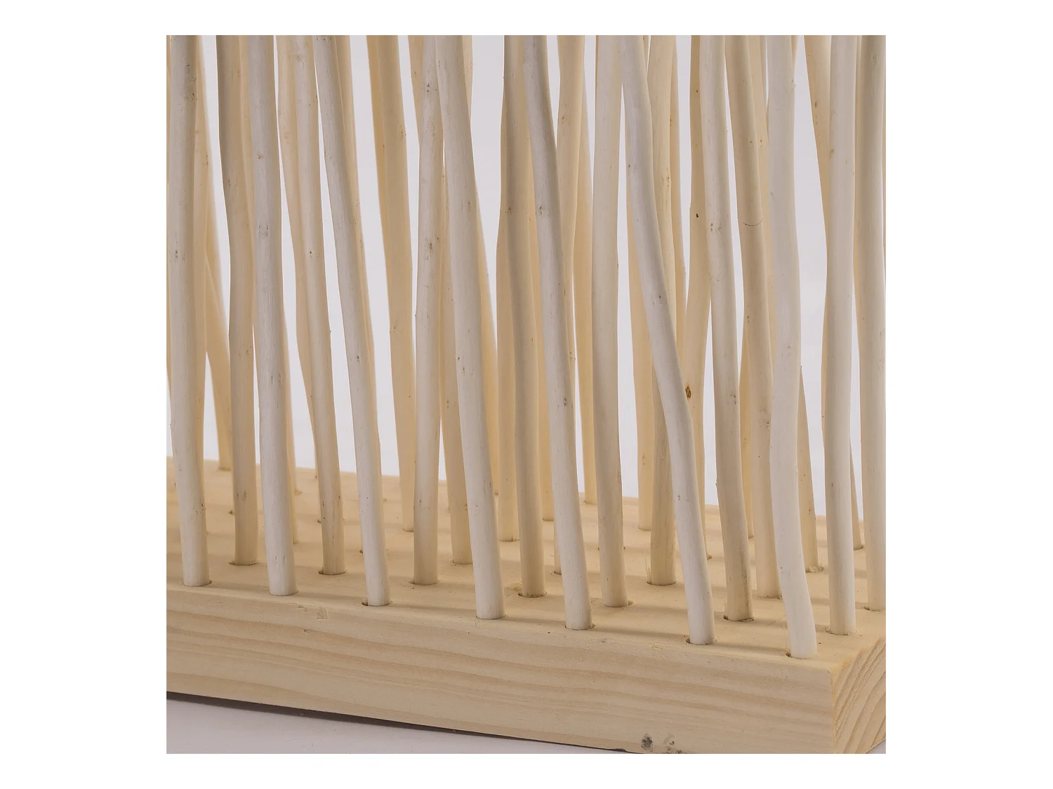 PARAVENT Kinki Bois de saule ondulé geblichen