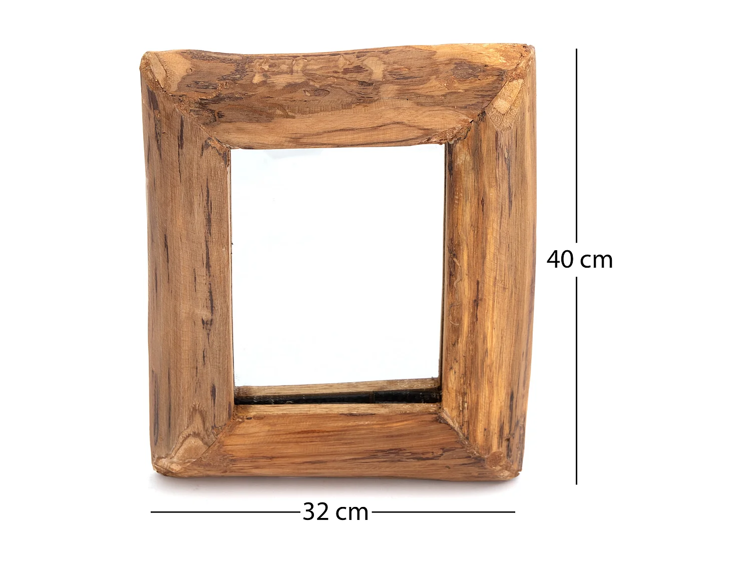 WANDSPIEGEL Base A 40x32cm, Massivholz naturfarben