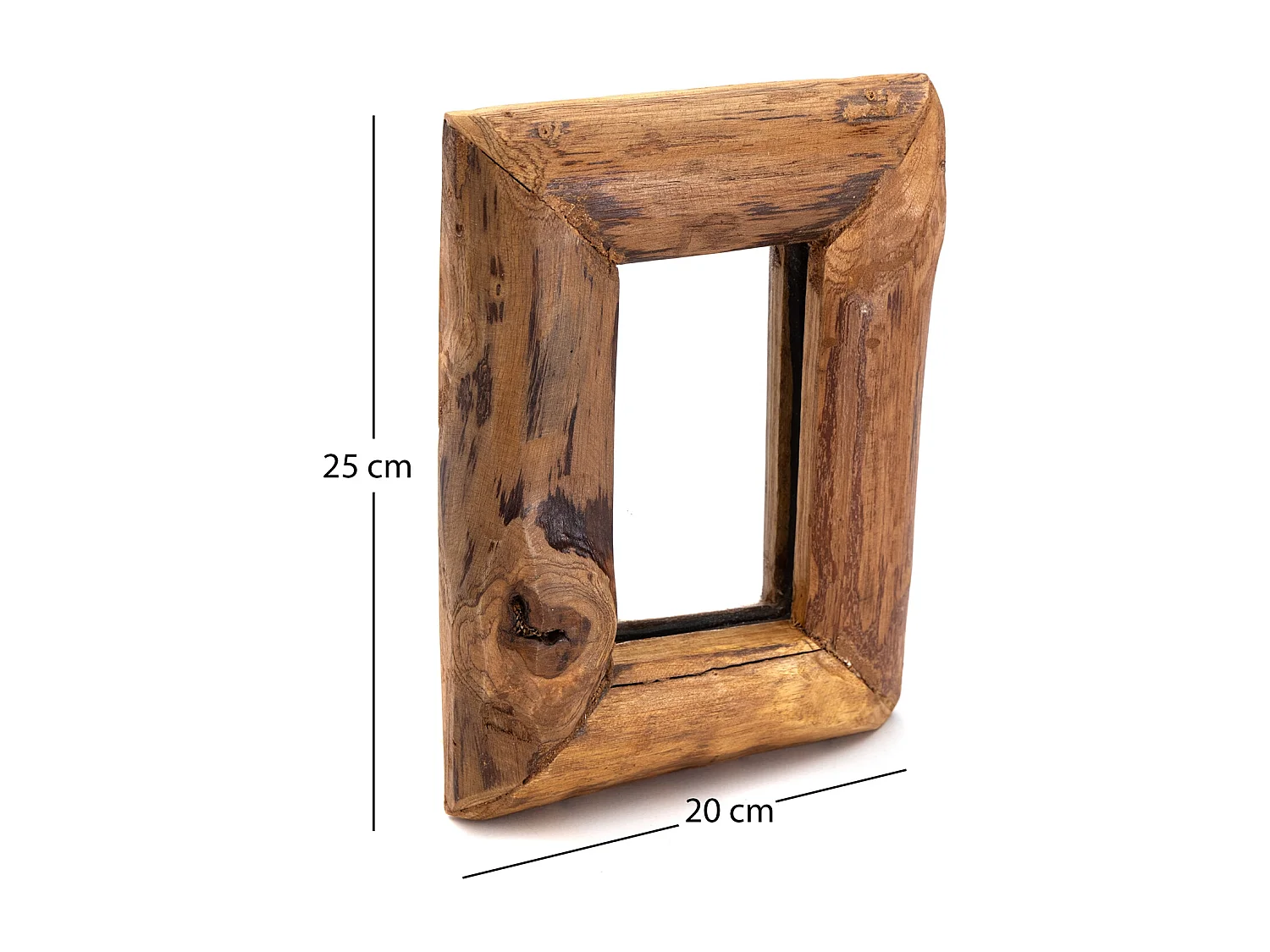 WANDSPIEGEL Base C 25x20cm, Massivholz naturfarben