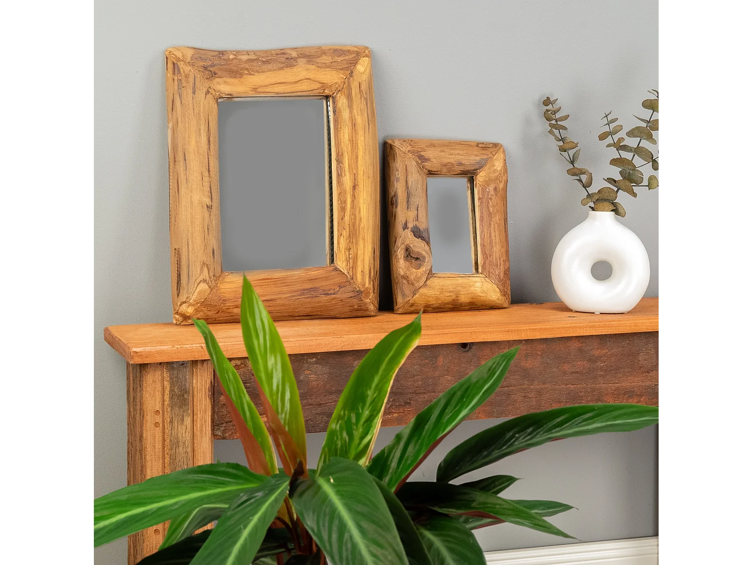 WANDSPIEGEL Base C 25x20cm, Massivholz naturfarben