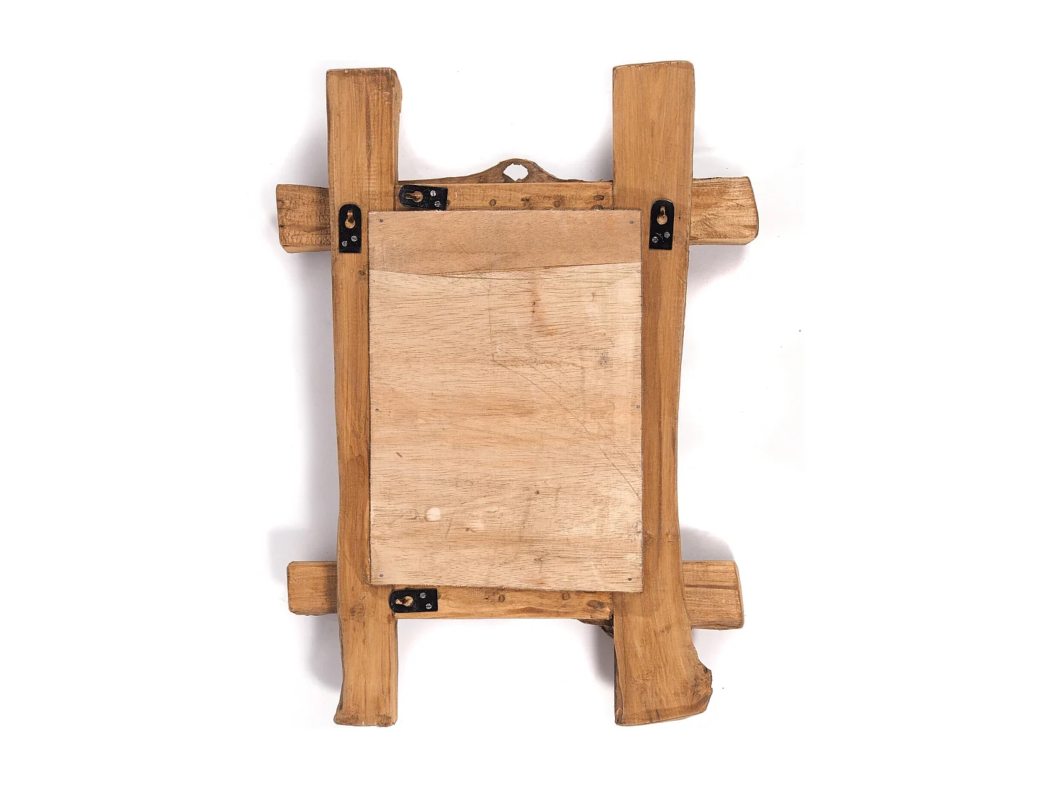 MIROIR MURAL TECK VINTAGE Bois flotté, 45x60 cm couleurs naturelles