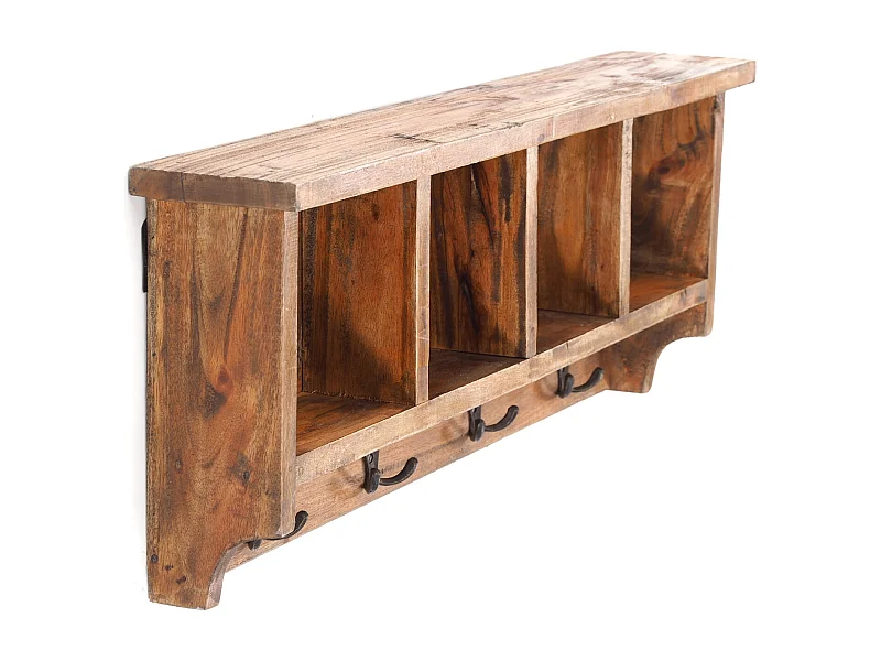 WANDGARDEROBE VINTAGE II Recyclingholz massiv naturfarben