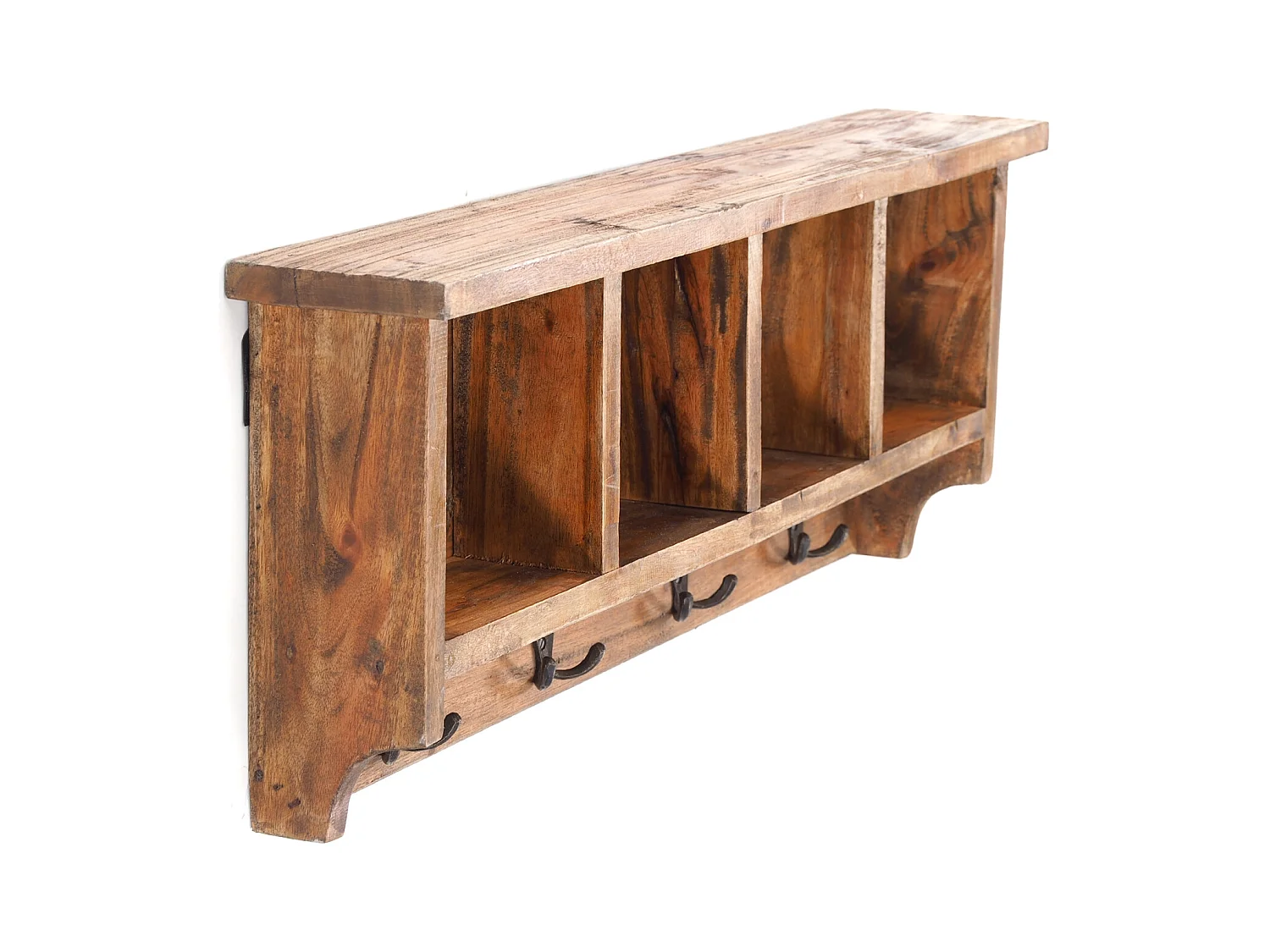 WANDGARDEROBE VINTAGE II Recyclingholz massiv naturfarben
