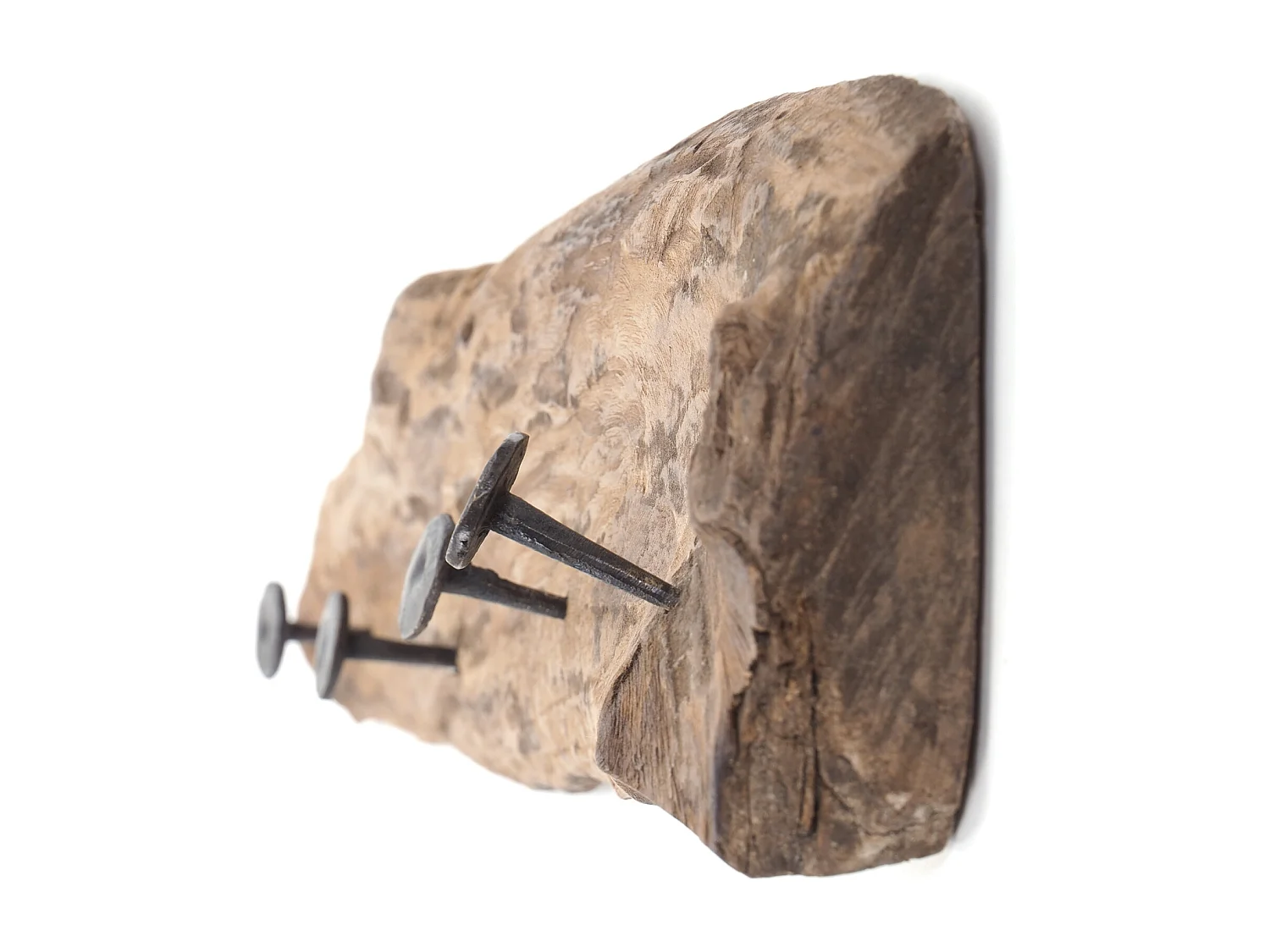 WANDGARDEROBE TEAKROOTS 50 Teakholzwurzel, 4 Haken naturfarben