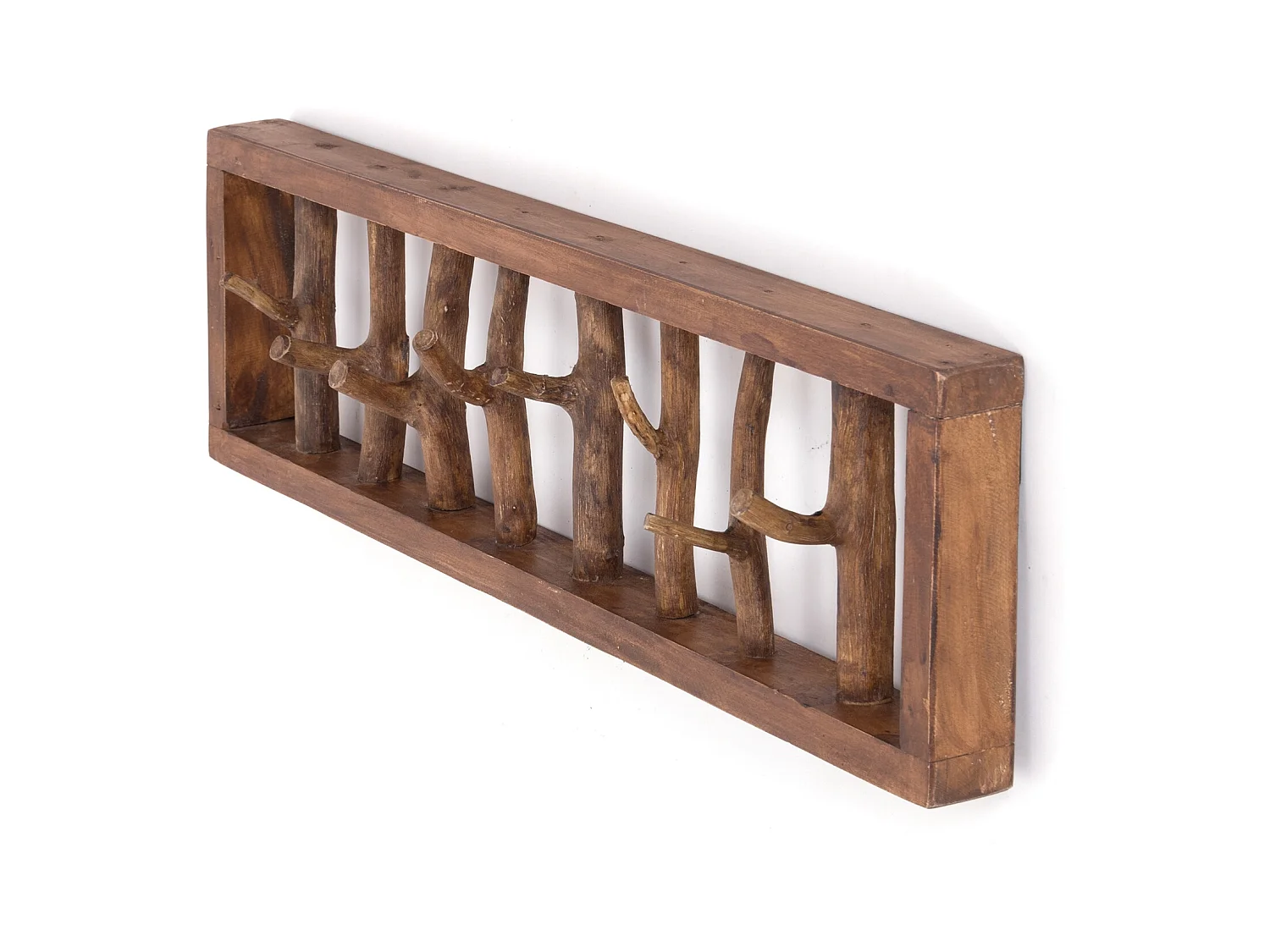 WANDGARDEROBE TREIBHOLZ UNIKAT Recyclingholz naturfarben