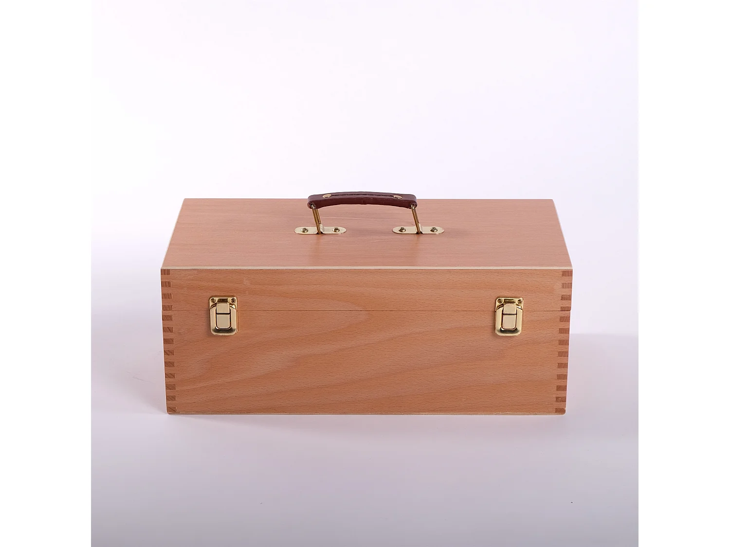 BOÎTE DE RANGEMENT Ustensiles Bois de hêtre, avec couvercle rabattable