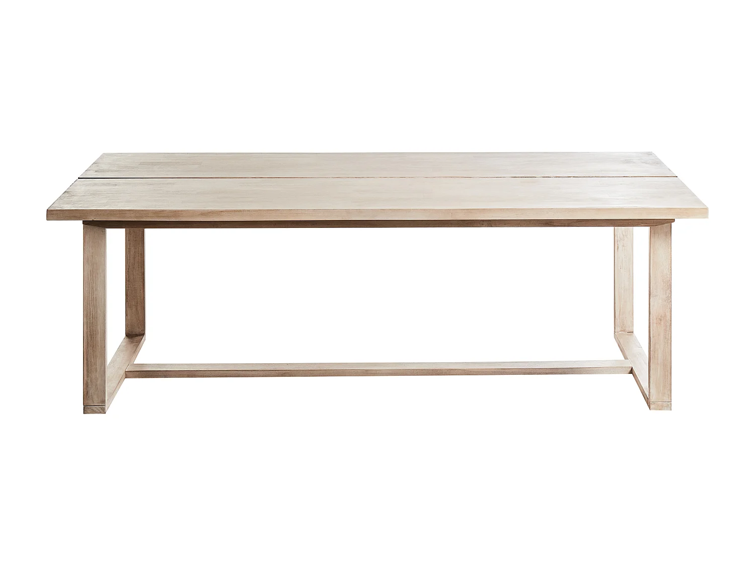 Table de salle à manger de jardin AZZANELLO 230 cm 100 cm Acacia Marron clair