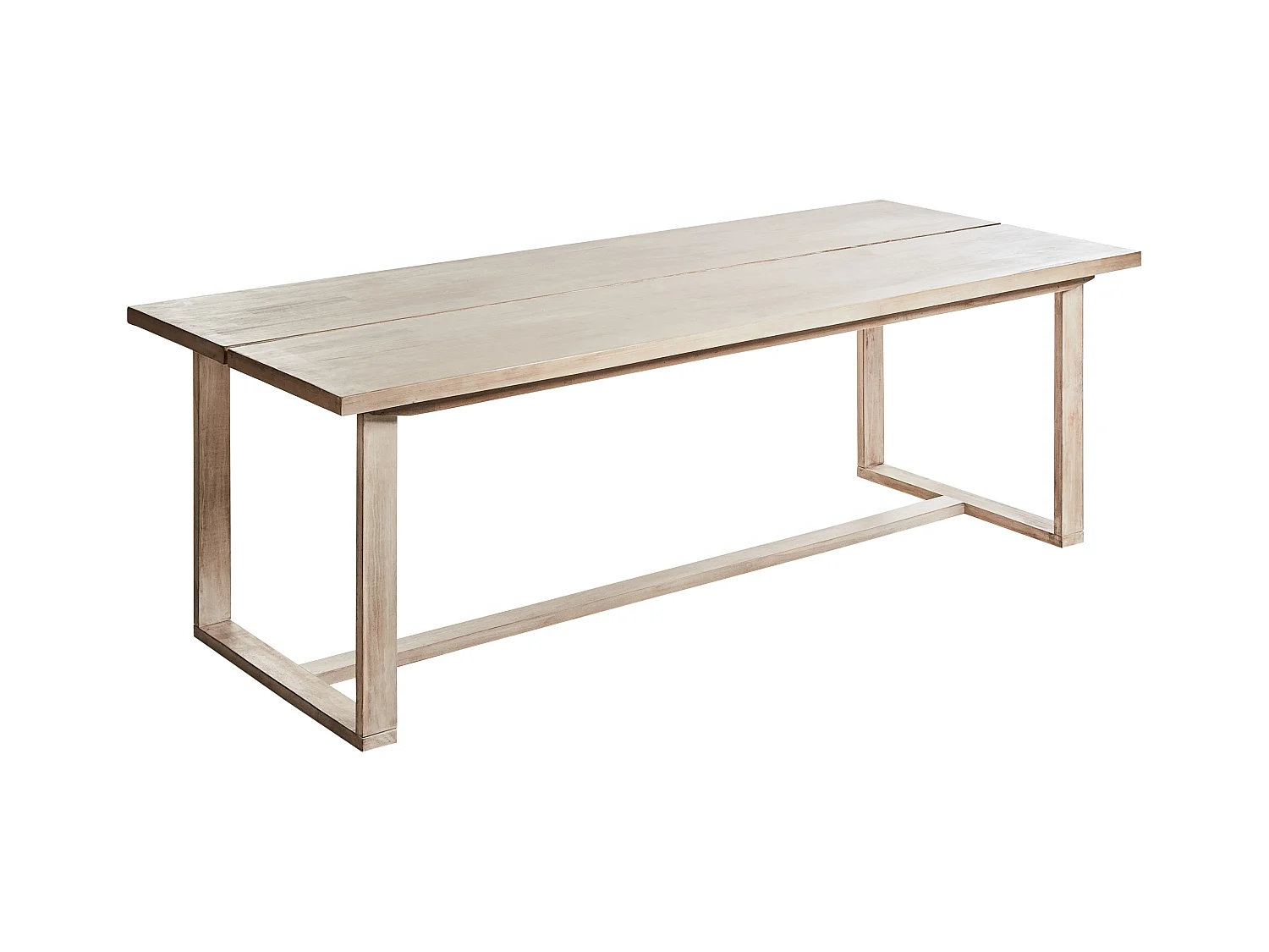 Table de salle à manger de jardin AZZANELLO 230 cm 100 cm Acacia Marron clair