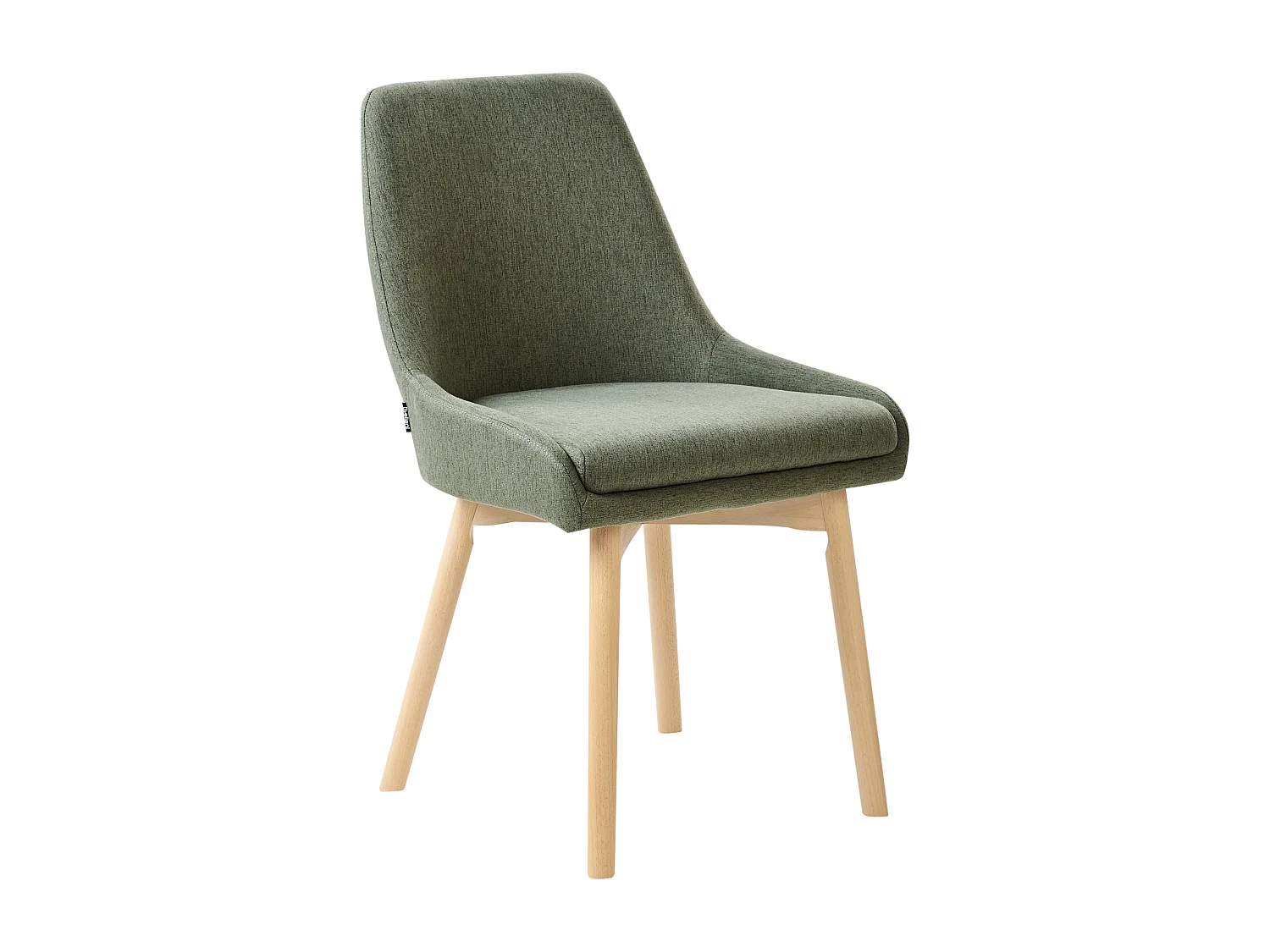 Lot de 2 chaises de salle à manger MELFORT Tissu Vert foncé