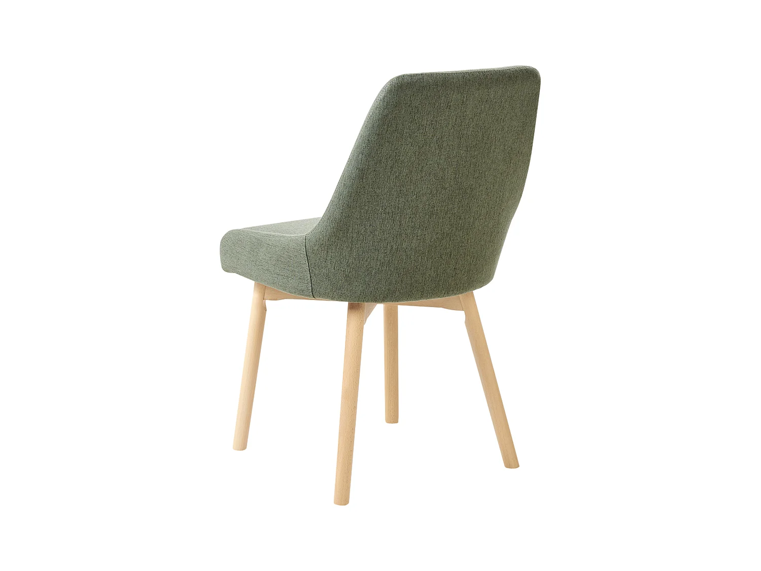 Lot de 2 chaises de salle à manger MELFORT Tissu Vert foncé