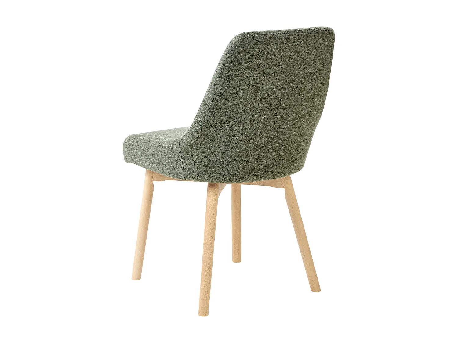 Lot de 2 chaises de salle à manger MELFORT Tissu Vert foncé