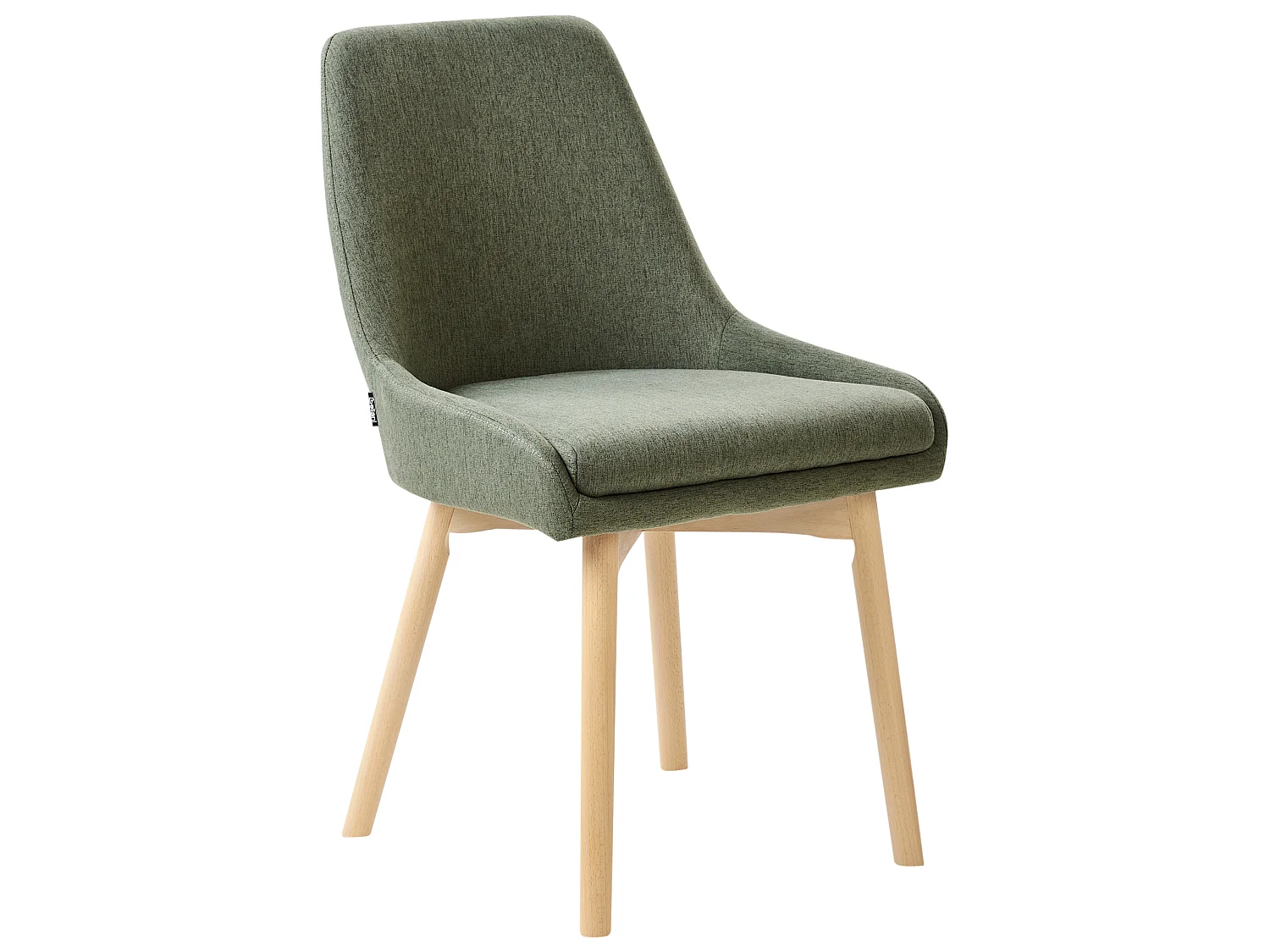Lot de 2 chaises de salle à manger MELFORT Tissu Vert foncé