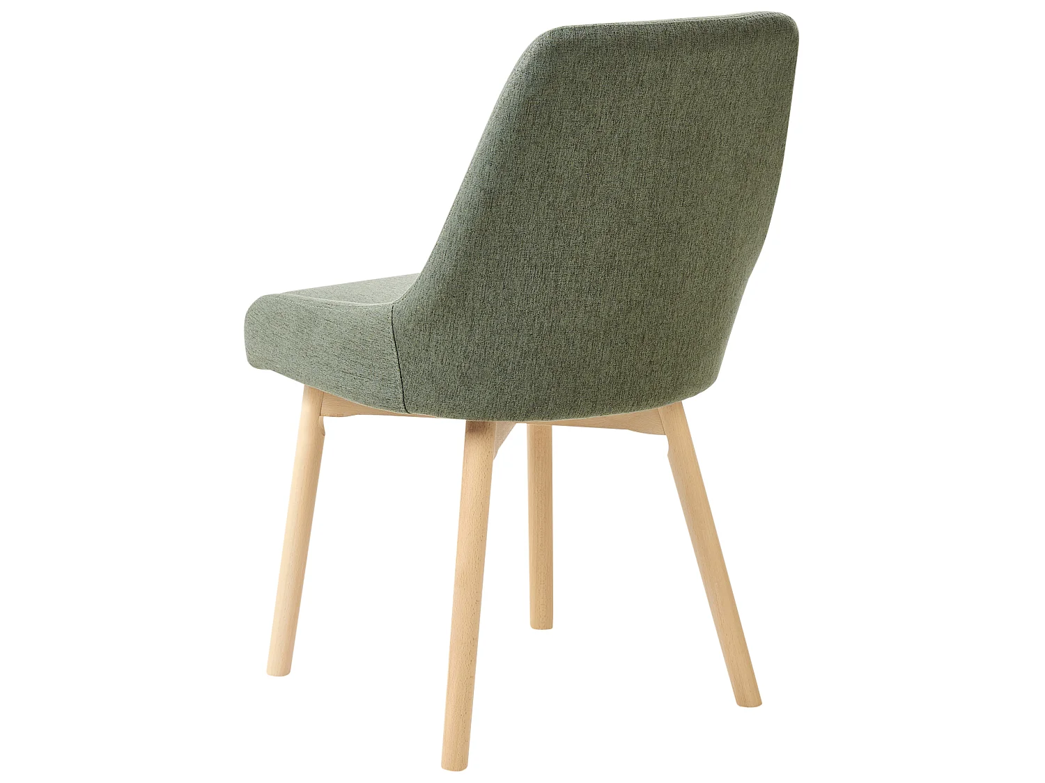Lot de 2 chaises de salle à manger MELFORT Tissu Vert foncé