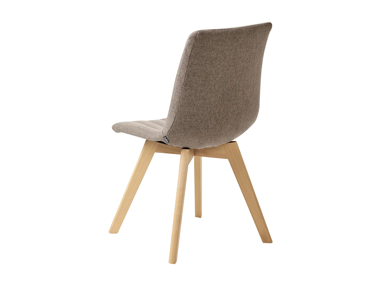 Set di 2 sedie da pranzo CALGARY Tessuto Marrone