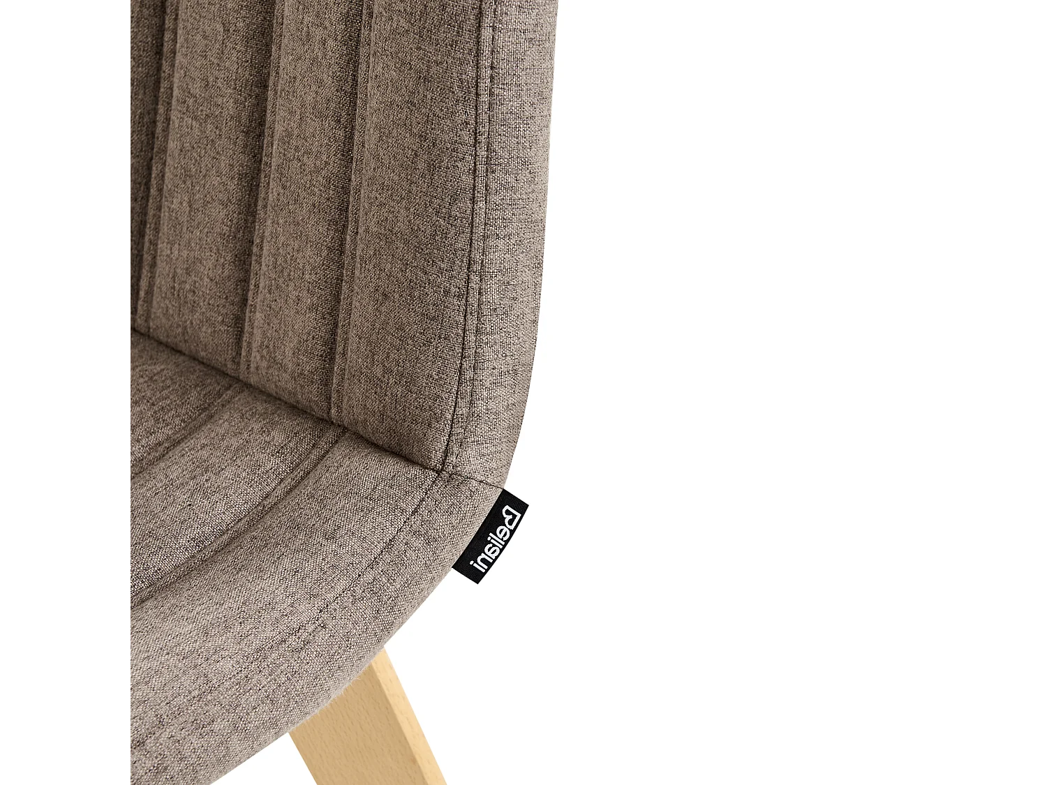 Set di 2 sedie da pranzo CALGARY Tessuto Marrone