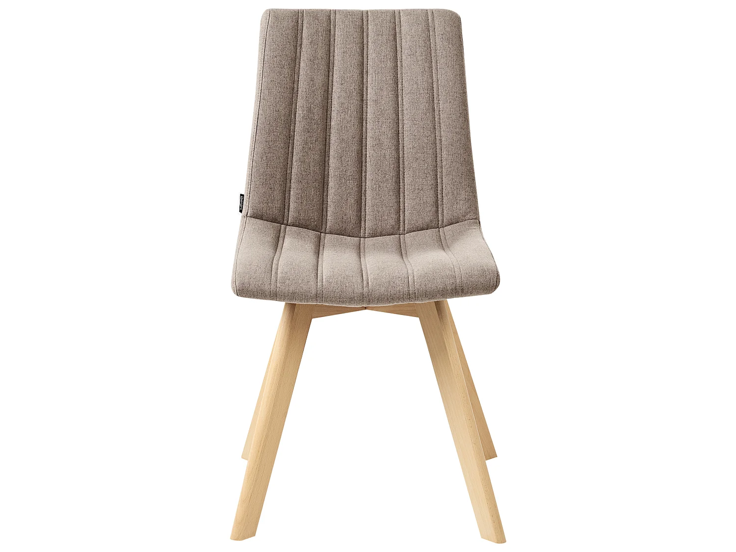 Lot de 2 chaises de salle à manger CALGARY Tissu Marron