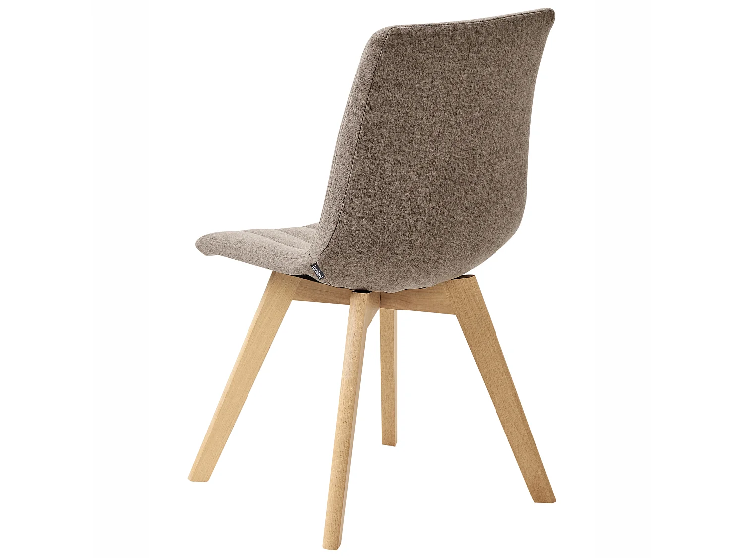 Lot de 2 chaises de salle à manger CALGARY Tissu Marron