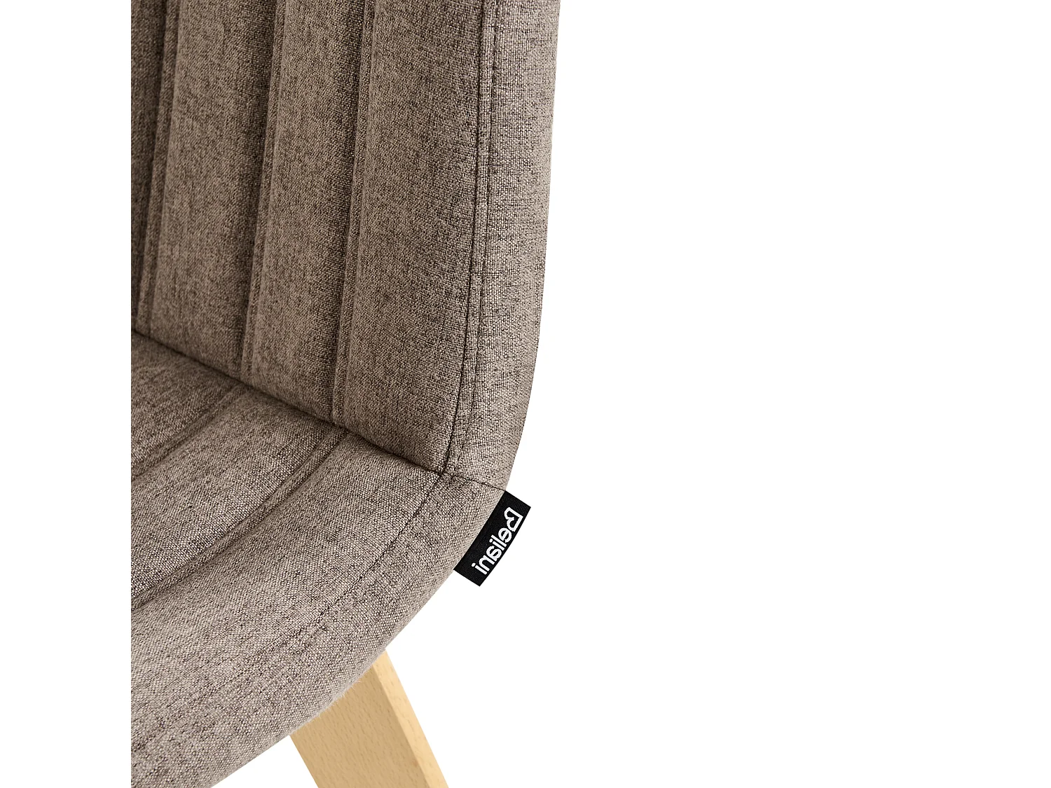 Lot de 2 chaises de salle à manger CALGARY Tissu Marron