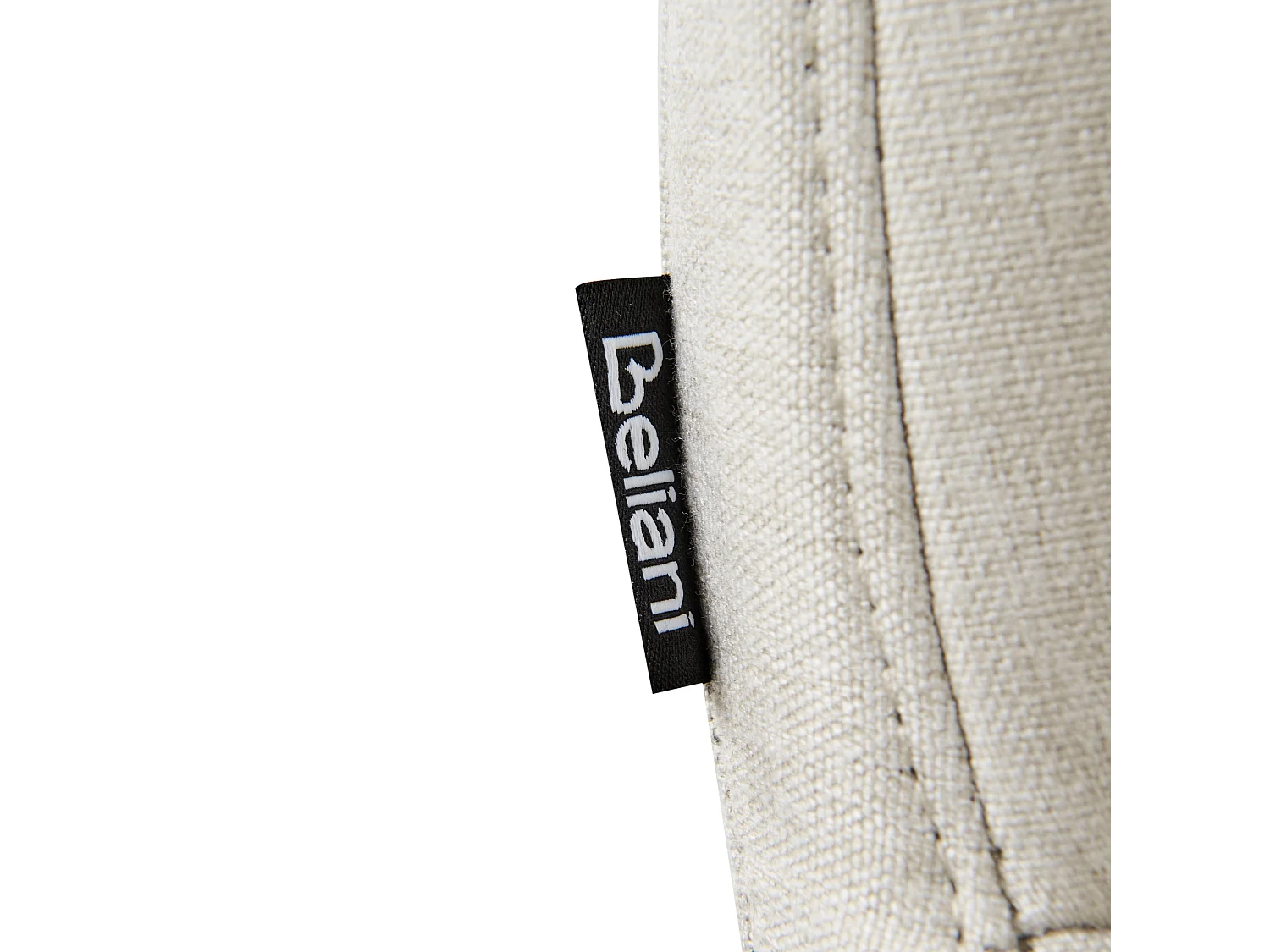 Conjunto de 2 sillas de comedor CALGARY Tela Blanco crema