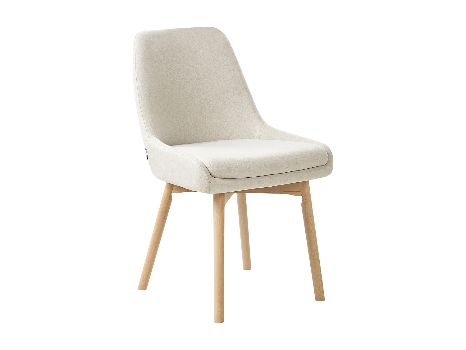 Set van 2 eetkamerstoelen MELFORT II Stof Lichtbeige