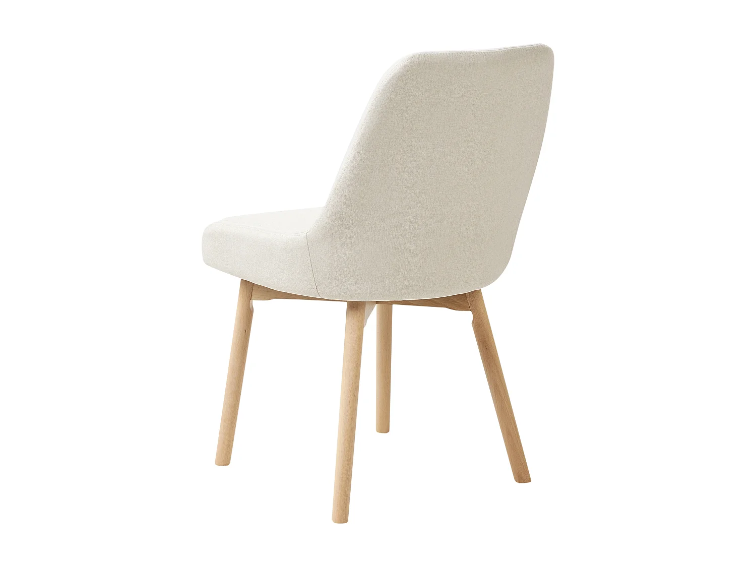 Set van 2 eetkamerstoelen MELFORT II Stof Lichtbeige