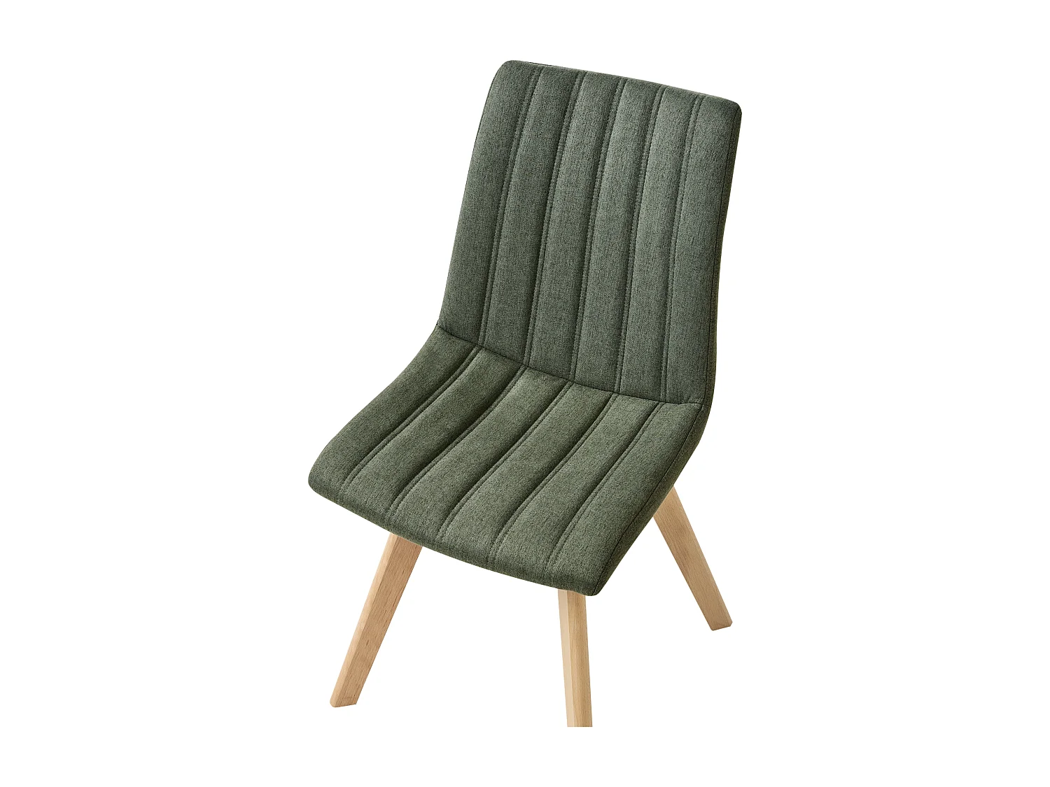 Set van 2 eetkamerstoelen CALGARY Stof Donkergroen