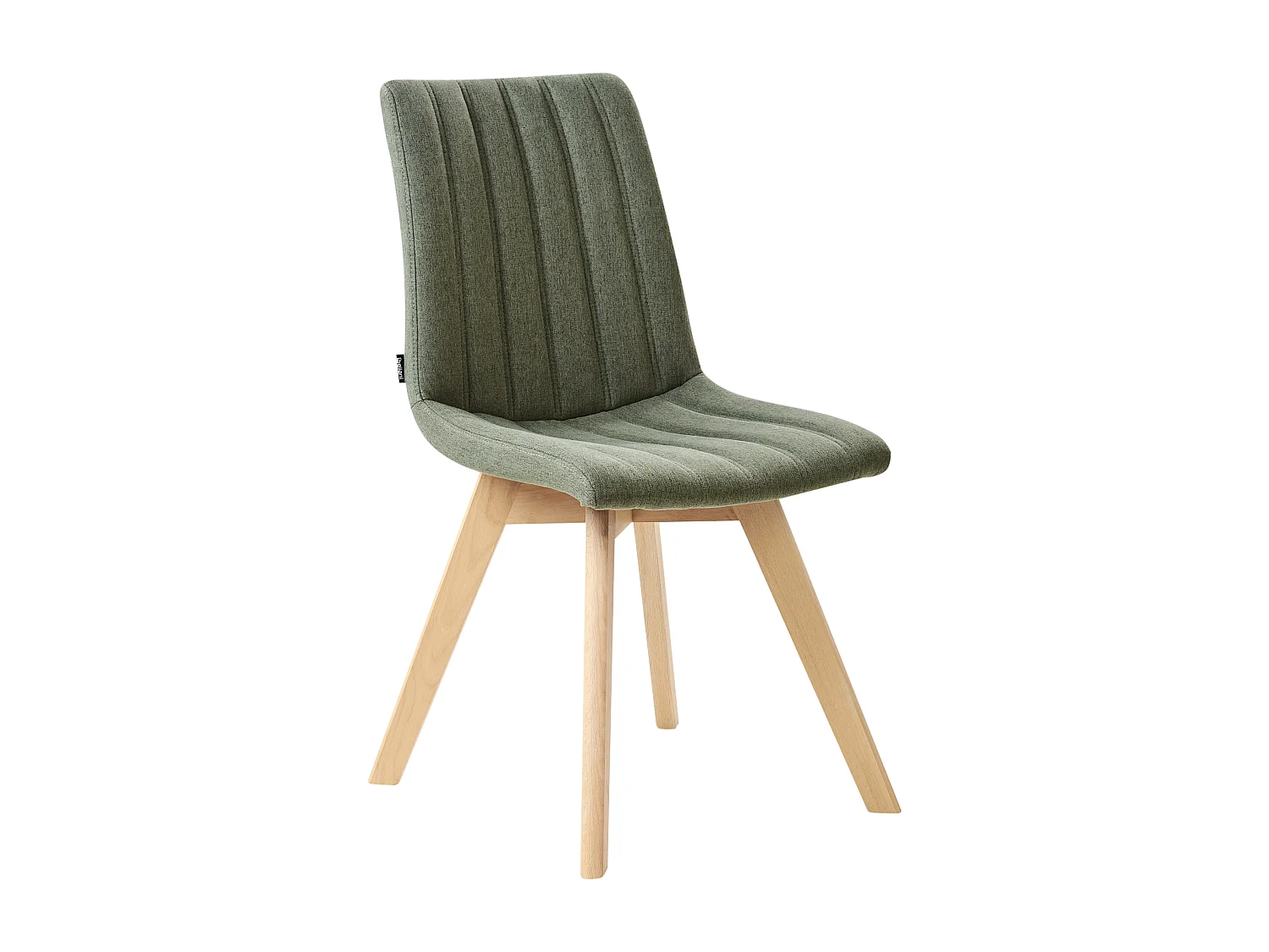 Lot de 2 chaises de salle à manger CALGARY Tissu Vert foncé