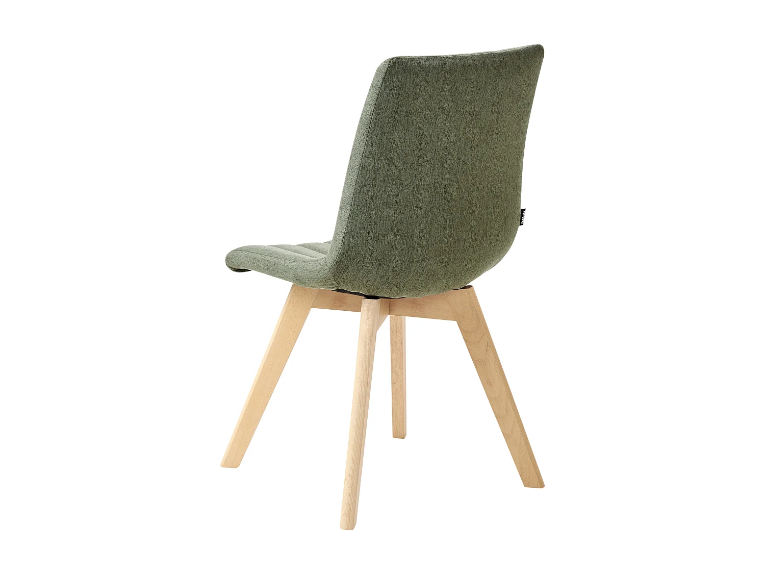 Set di 2 sedie da pranzo CALGARY Tessuto Verde scuro