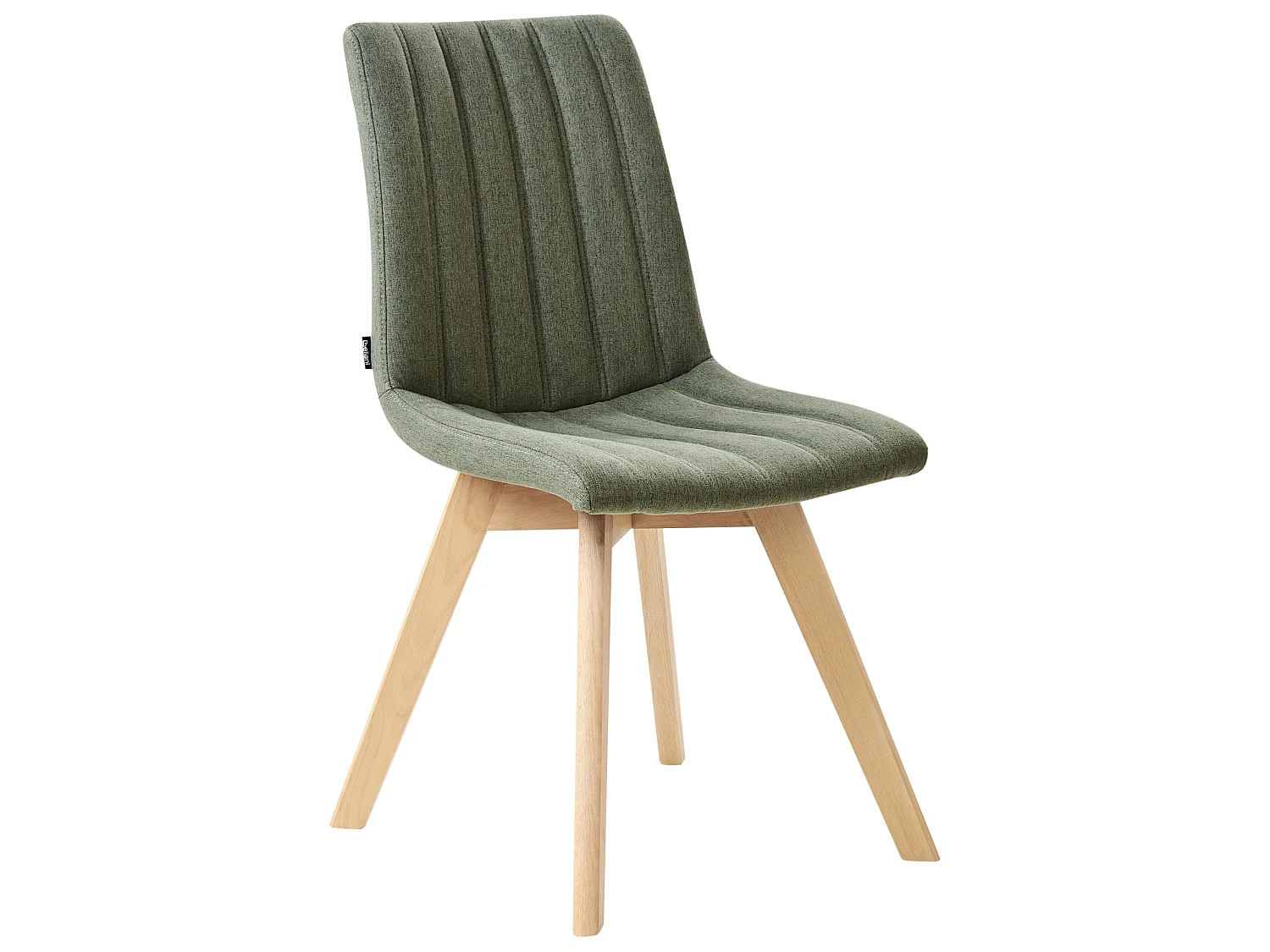 Lot de 2 chaises de salle à manger CALGARY Tissu Vert foncé