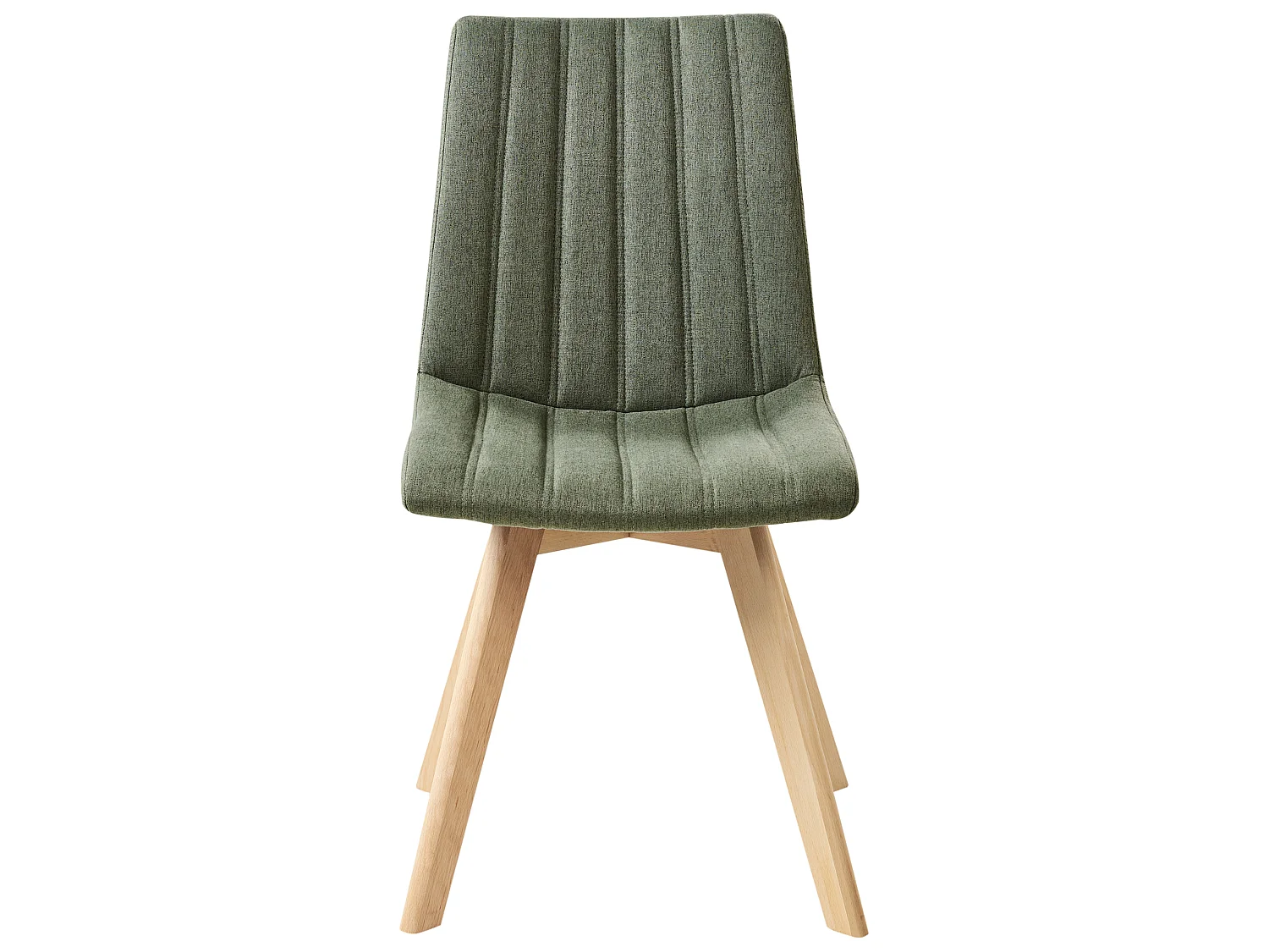 Lot de 2 chaises de salle à manger CALGARY Tissu Vert foncé