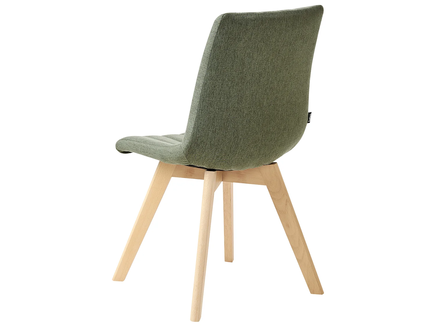 Lot de 2 chaises de salle à manger CALGARY Tissu Vert foncé