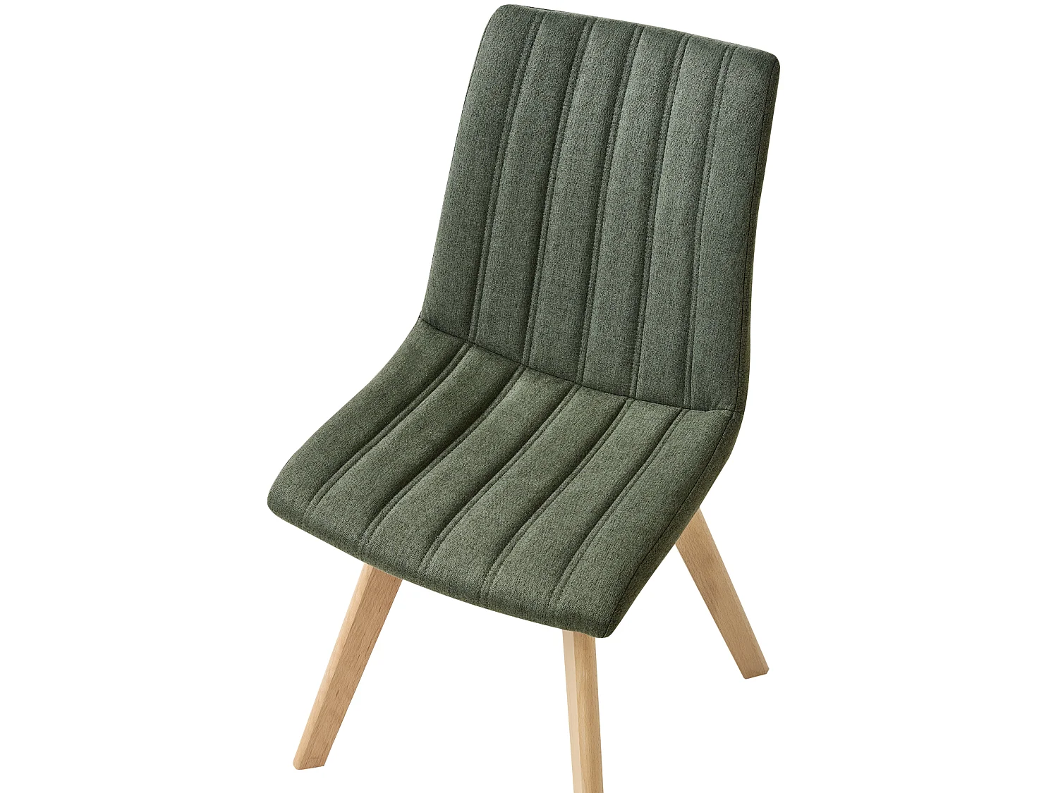 Lot de 2 chaises de salle à manger CALGARY Tissu Vert foncé