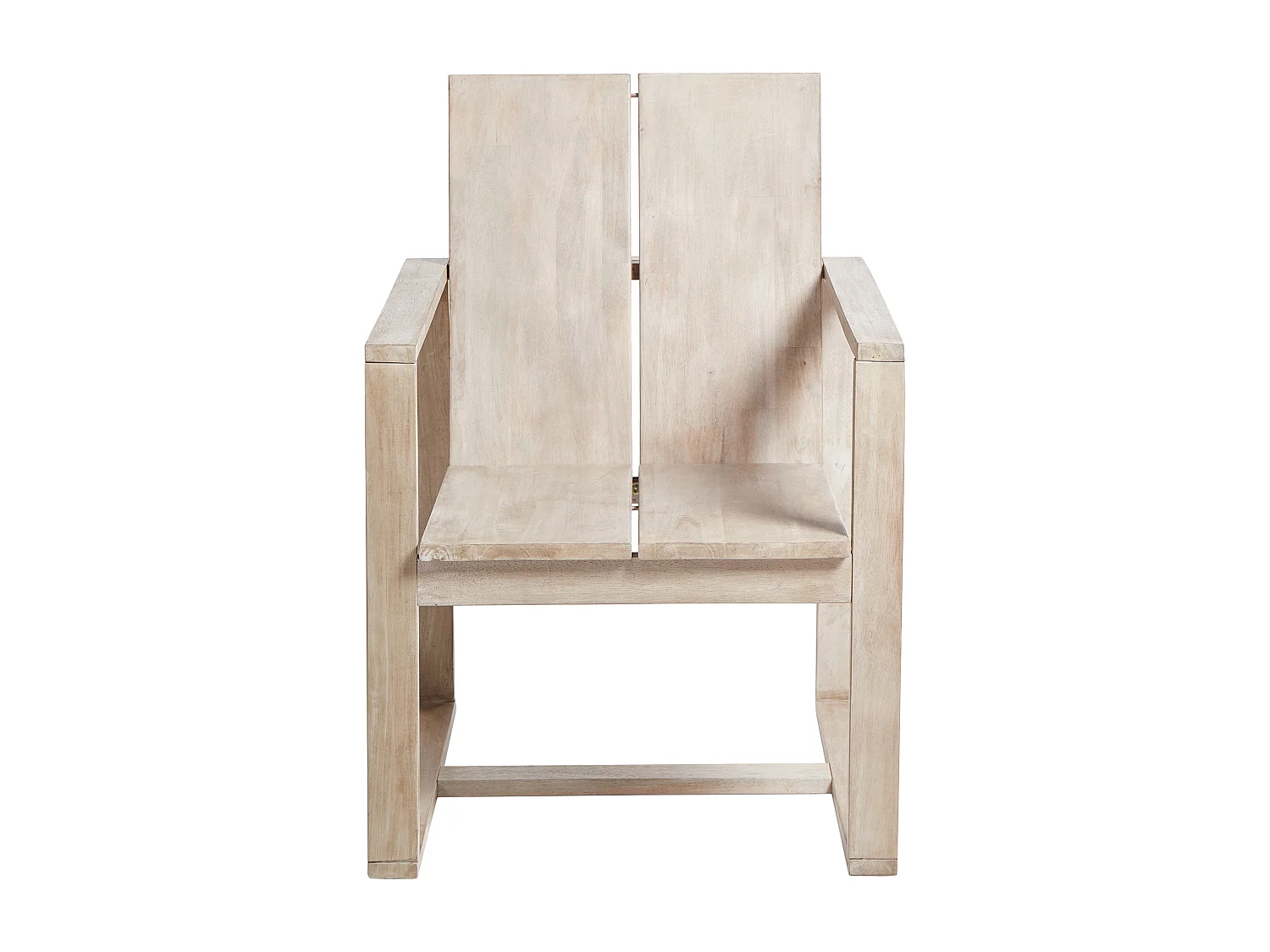 Lot de 6 chaises de jardin avec coussins AZZANELLO Acacia Blanc cassé