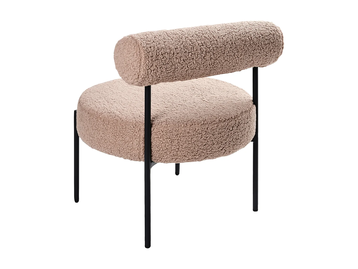 Fauteuil ALPHA Bouclé Taupe