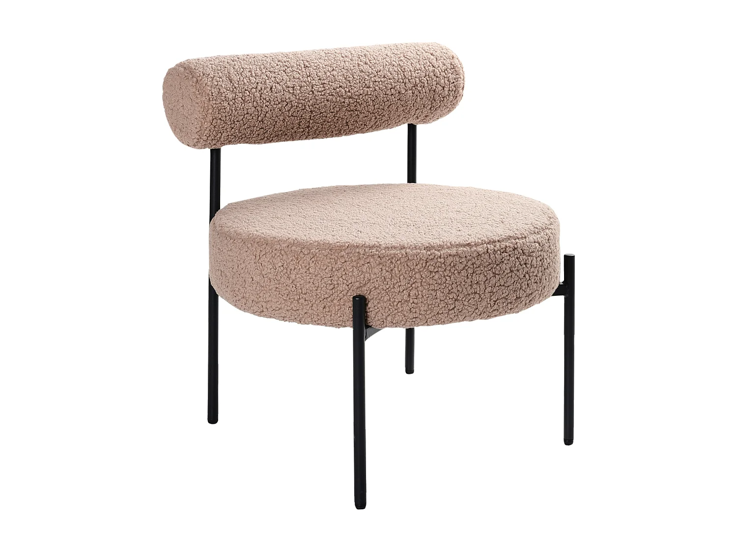 Fauteuil ALPHA Bouclé Taupe