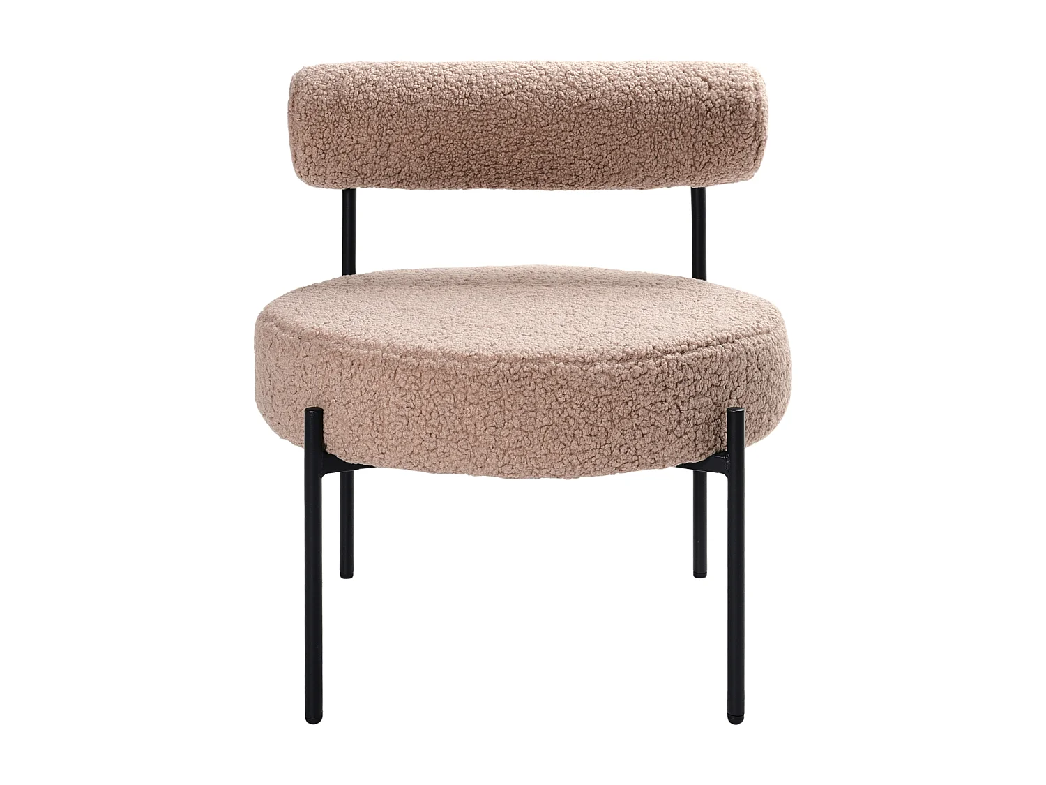 Fauteuil ALPHA Bouclé Taupe