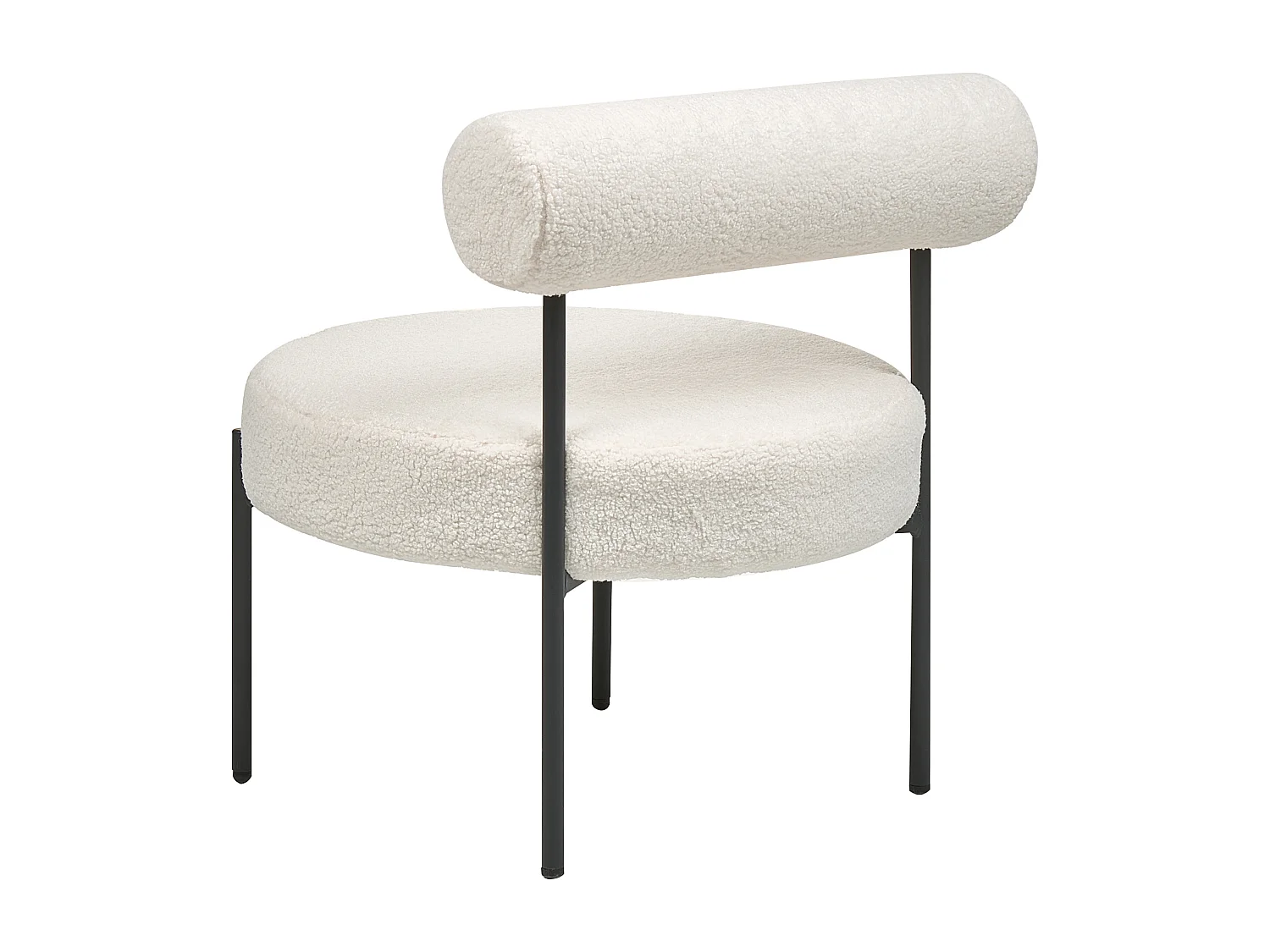 Fauteuil ALPHA Bouclé Wit