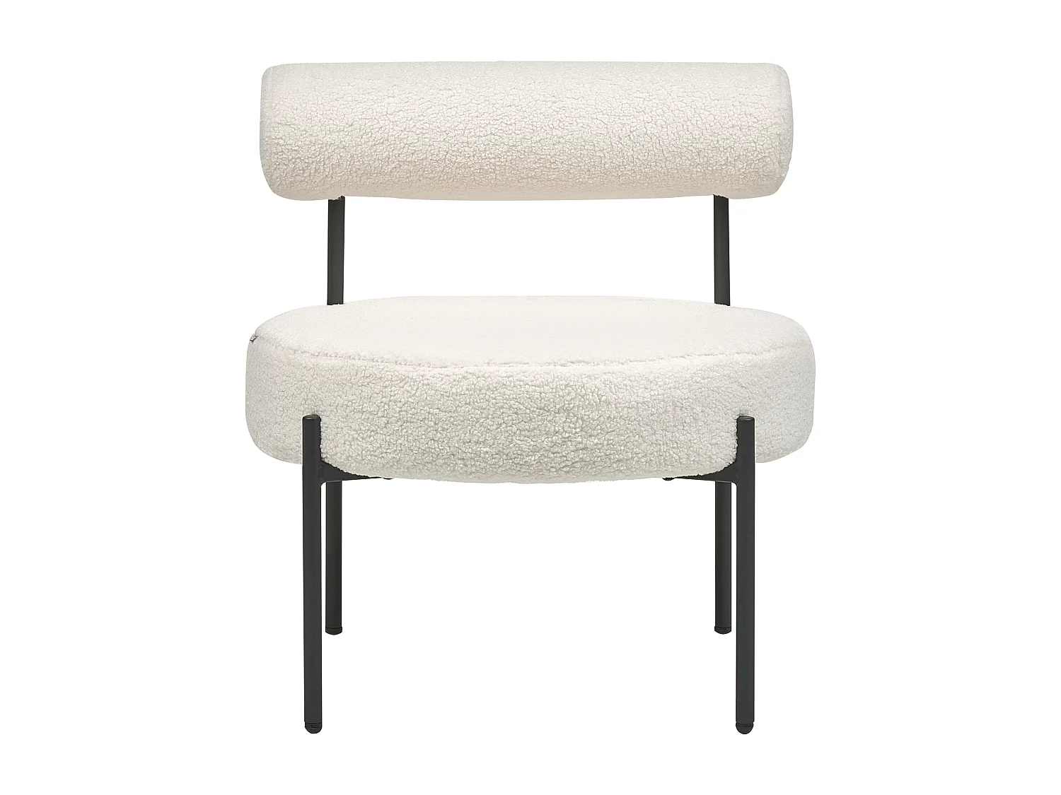 Poltrona ALPHA Bouclé Bianco