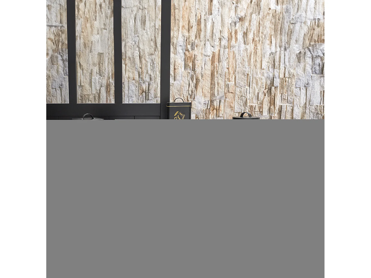 Boite Metal Noir Et Dore Confiserie M6 Noir, Or